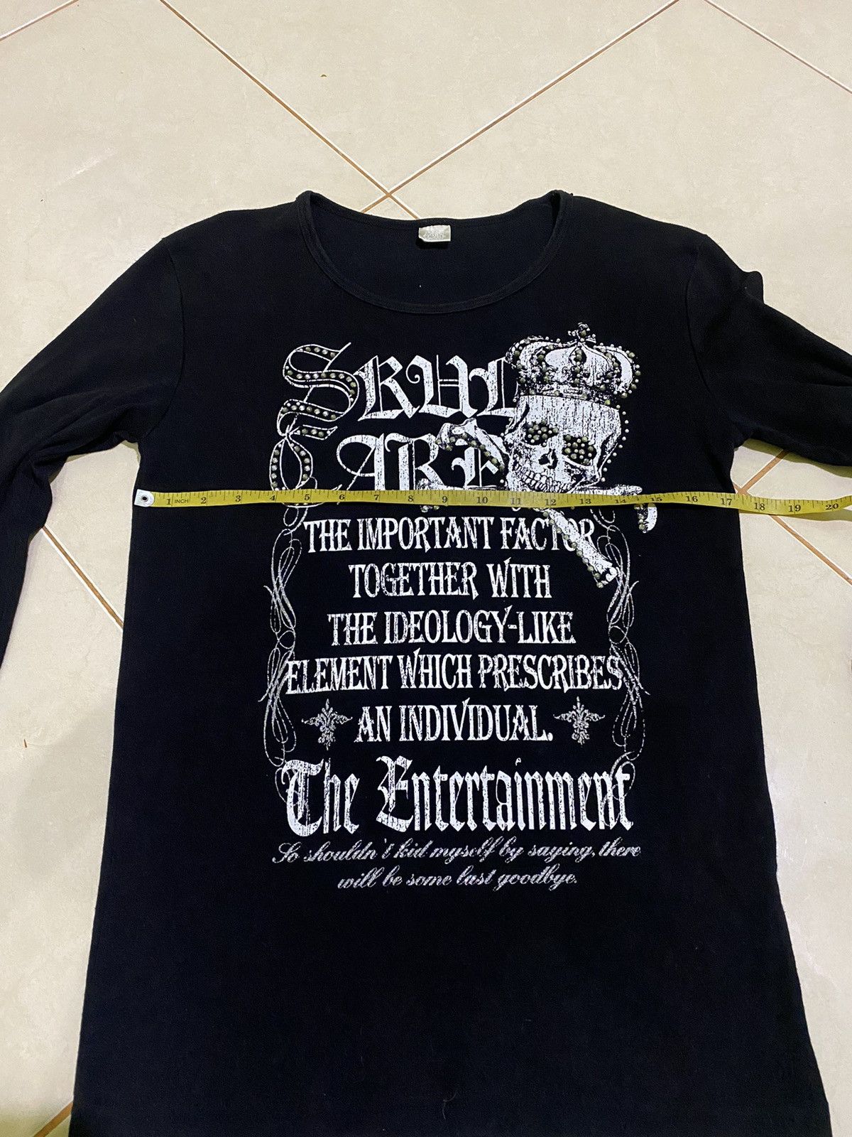 Hysteric Glamour Y2k Corn flake ifsixwasnine skull long sleeve Size US M / EU 48-50 / 2 - 9 Thumbnail