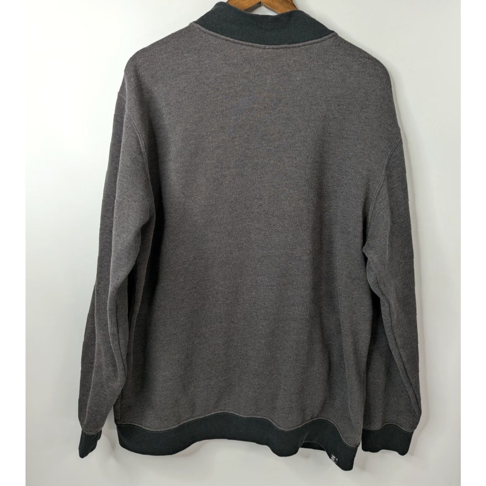 Vans Vans Sweatshirt Mens XL Charcoal Gray Full Zip Fleece Mock Neck Skateboarding Jacket? Size US XL / EU 56 / 4 - 7 Thumbnail