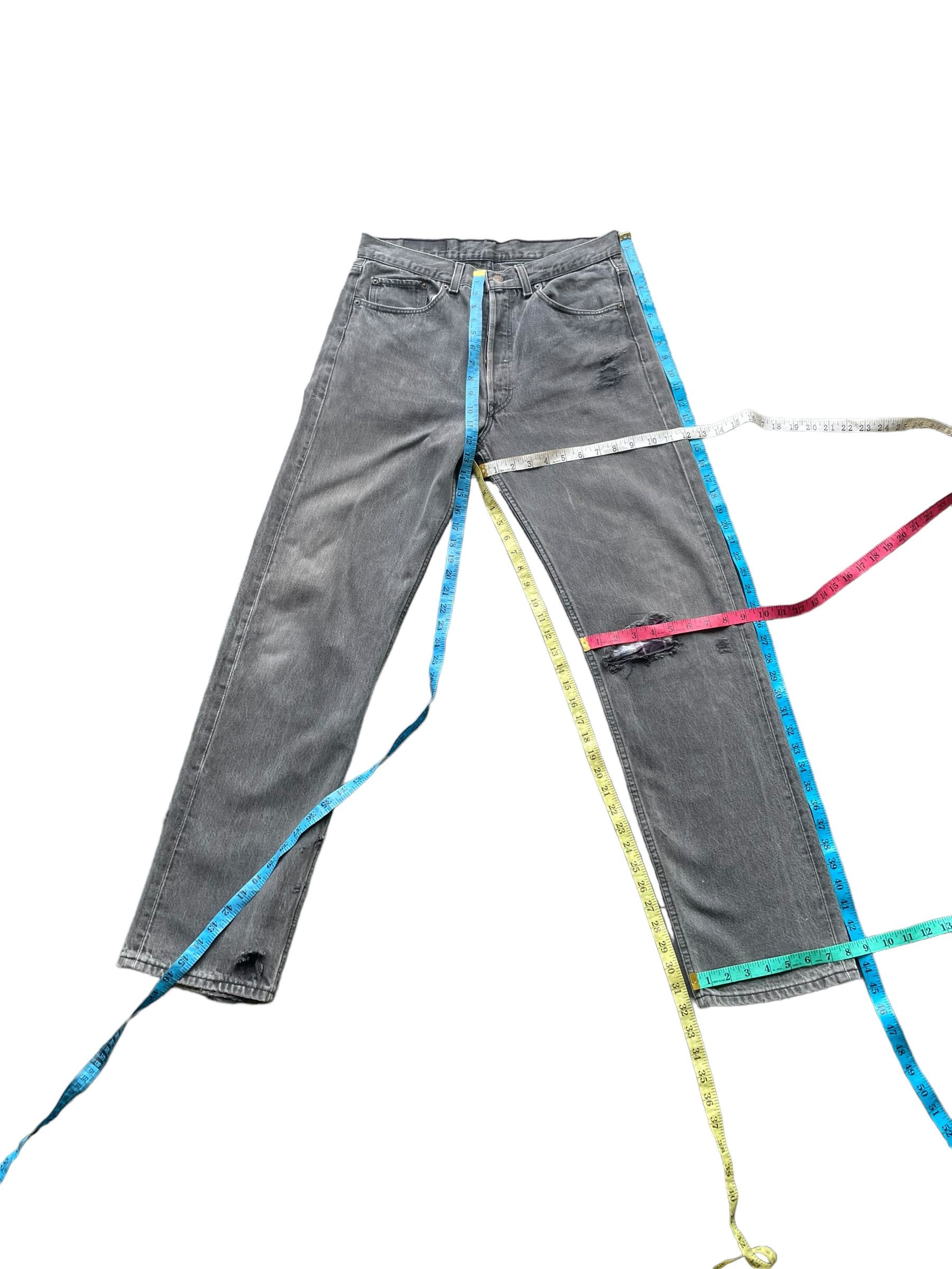 Levi's Vintage 1995 Levis 501 e Single R Distresed & Rework Size US 33 - 6 Thumbnail