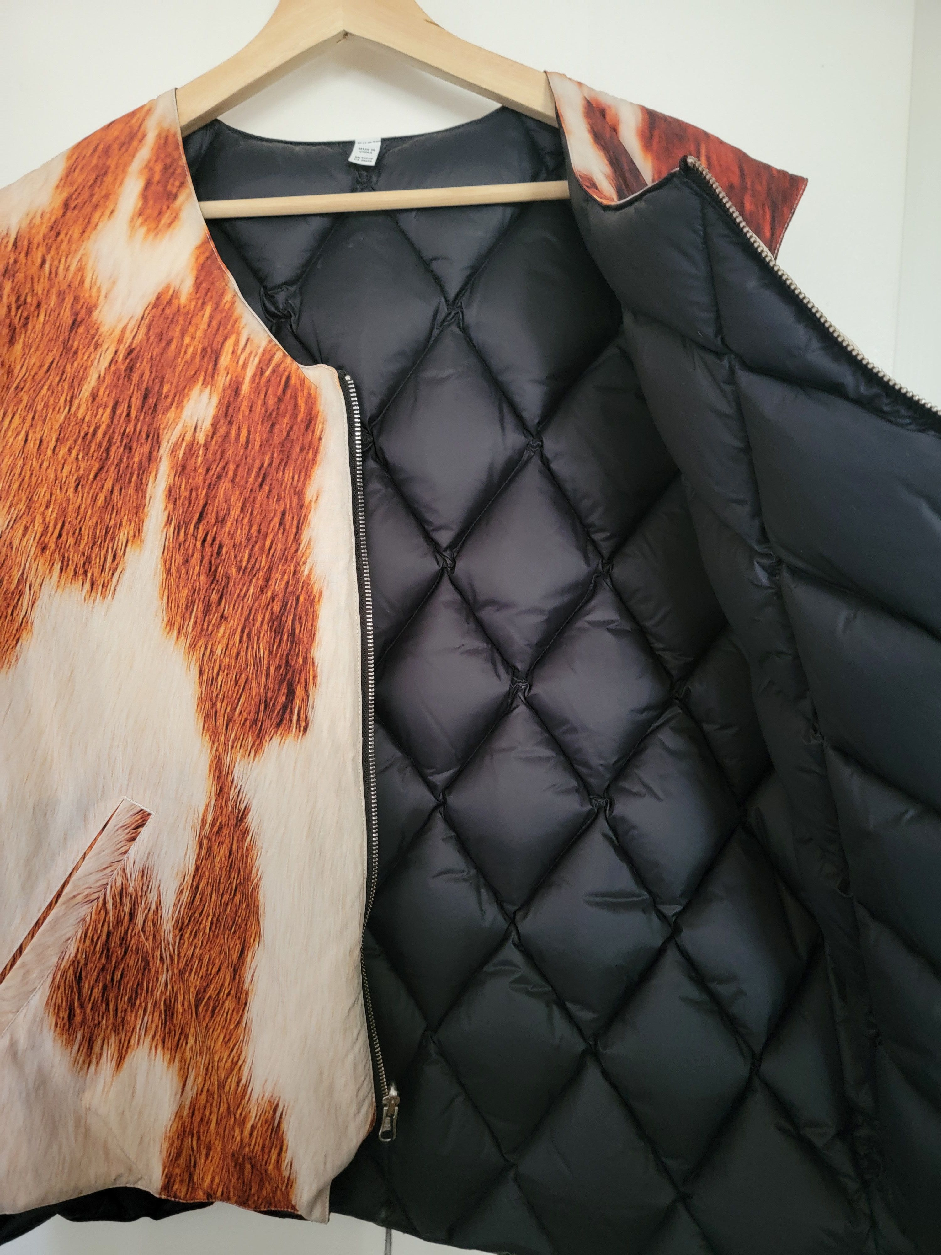 Stussy Stussy Reversible Quilted Vest 'Cowhide' Men's sz XL NEW Size US XL / EU 56 / 4 - 11 Thumbnail