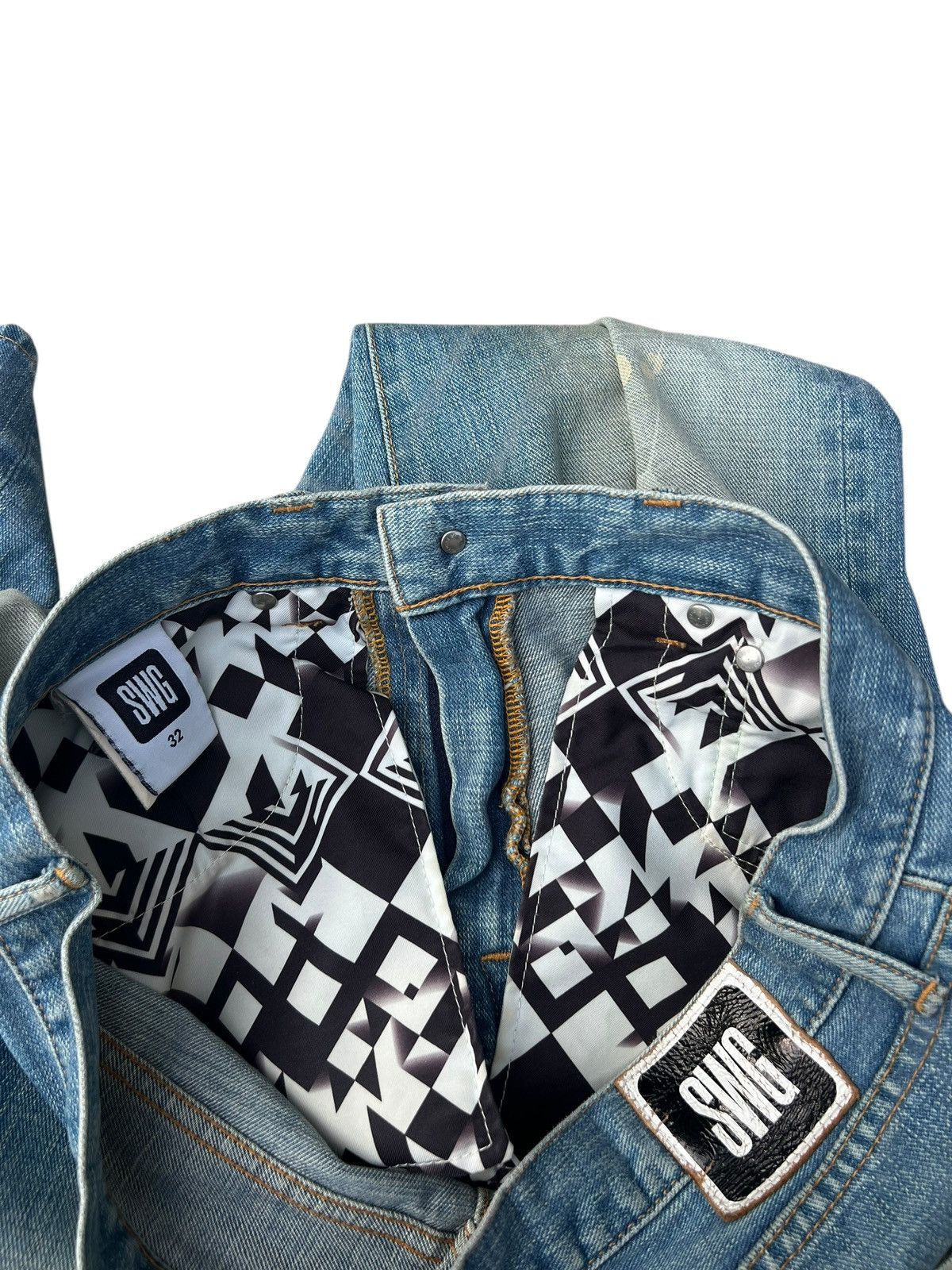 Swagger Dirty Mud Wash Denim Swagger Japan Clawmark Painter Jeans Size US 32 / EU 48 - 23 Thumbnail