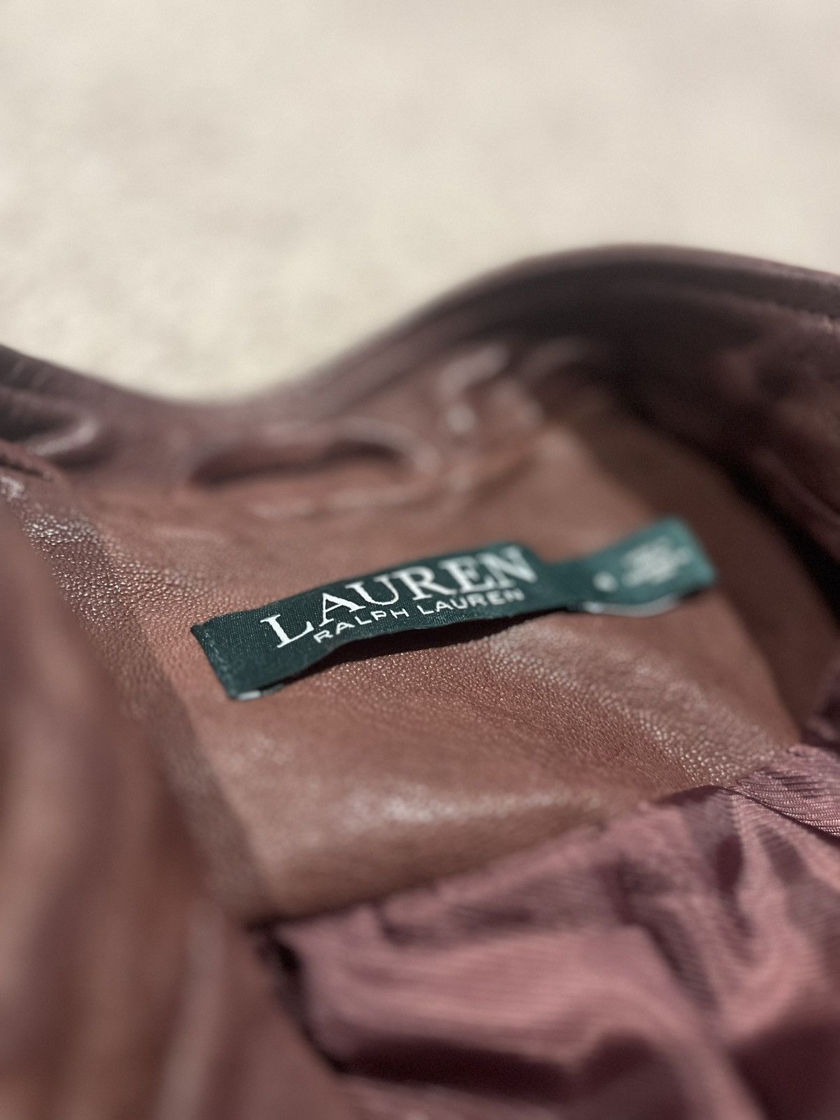 Ralph Lauren × Vintage Women’s Ralph Lauren vintage leather jacket Size S / US 4 / IT 40 - 3 Thumbnail