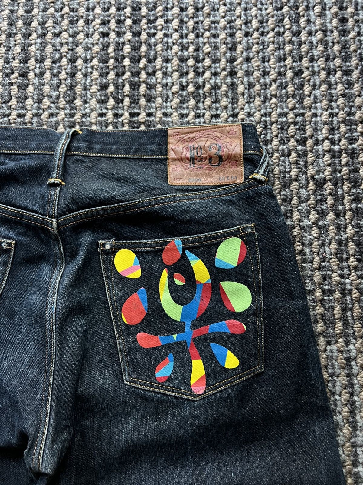 Evisu Evisu Patchwork Rare Selvedge Baggy Jeans Y2K Size US 32 / EU 48 - 4 Thumbnail