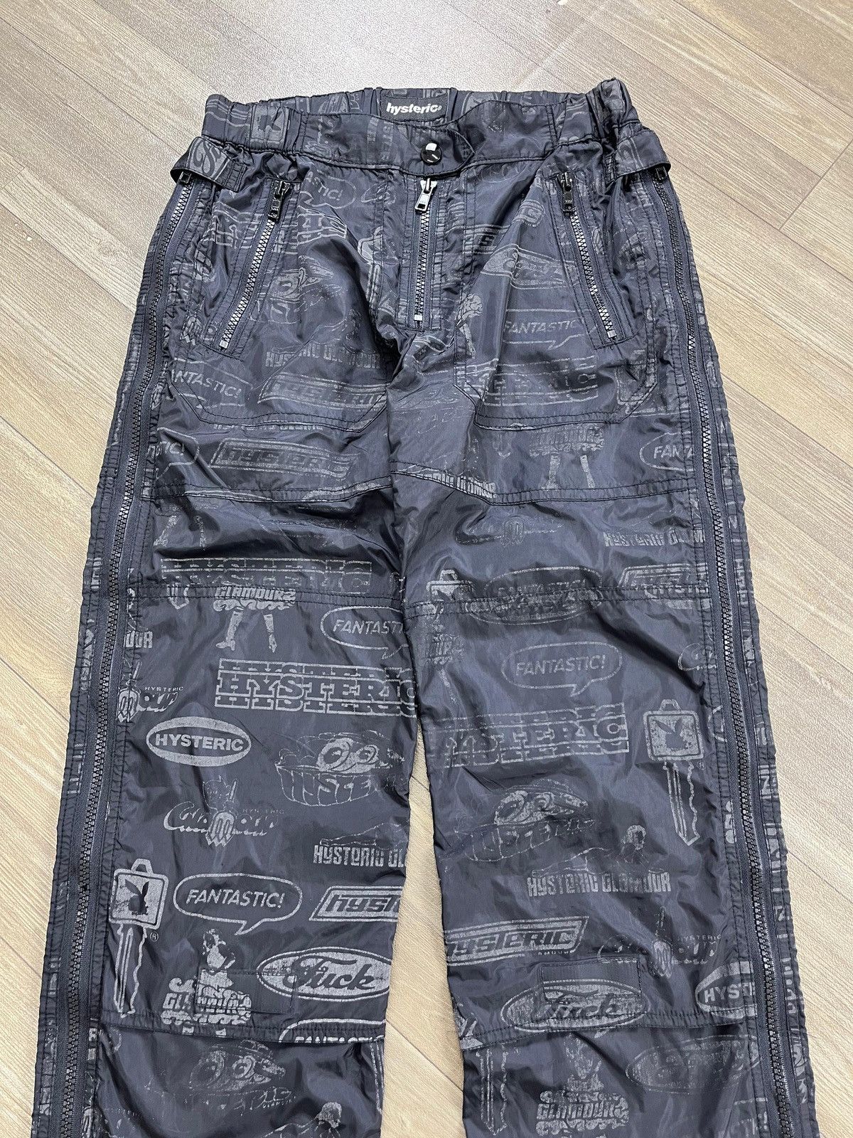 Hysteric Glamour Vintage 90's Hysteric Glamour Fullprint Nylon Pants Size US 27 - 6 Thumbnail