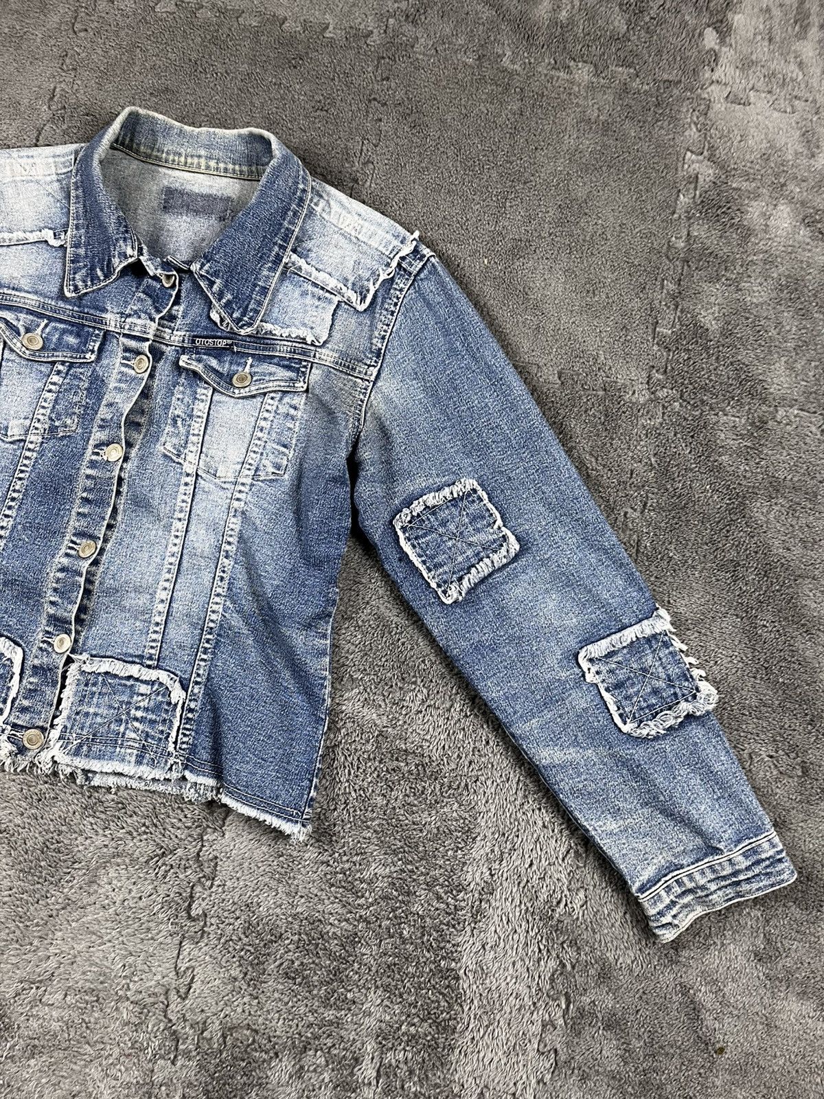 Vintage Vintage Y2K Patchwork denim jacket Japanese grunge size M Size M / US 6-8 / IT 42-44 - 5 Thumbnail