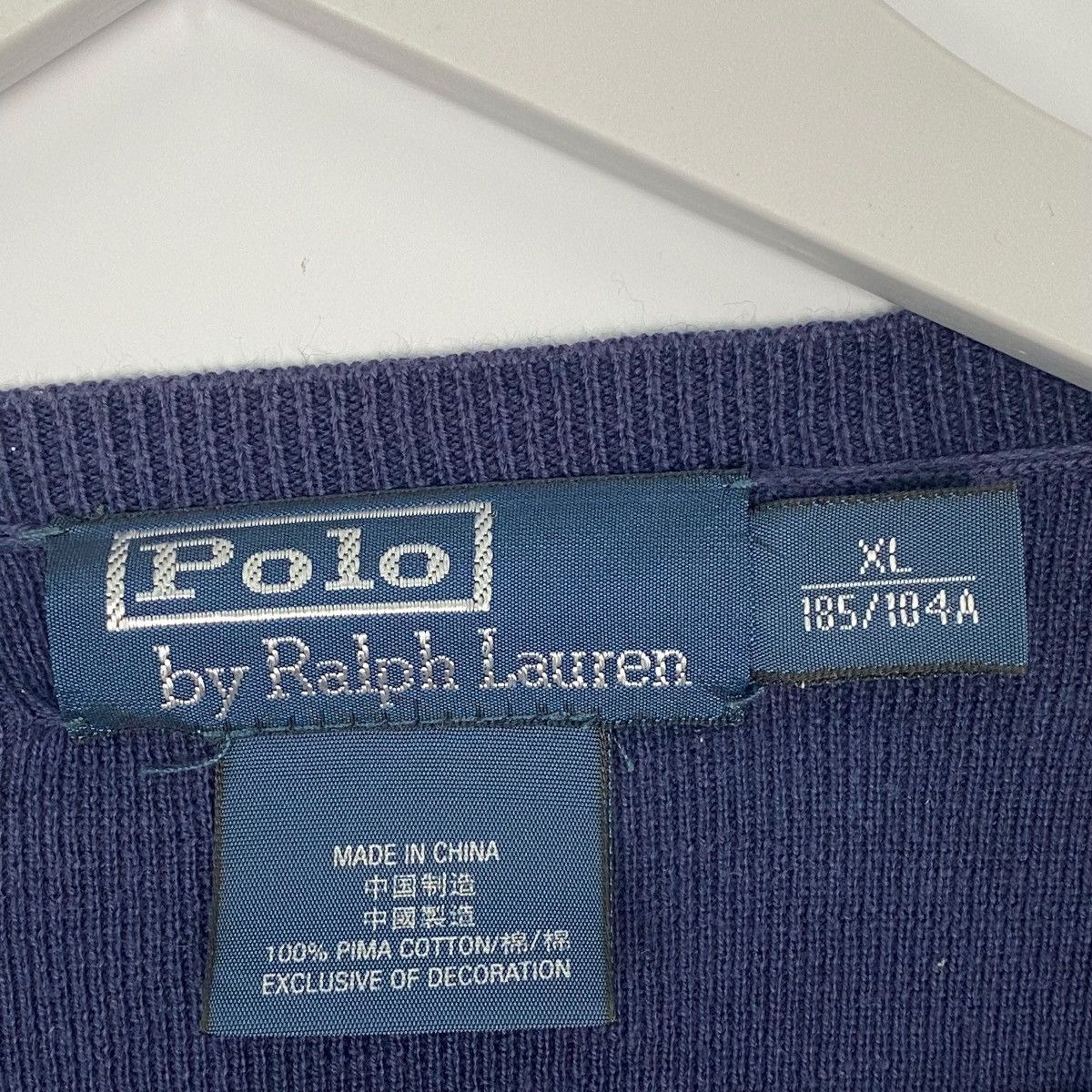Vintage Vintage Polo Ralph Lauren Small Pony Sweatshirt NavyBlue Size US XL / EU 56 / 4 - 5 Thumbnail