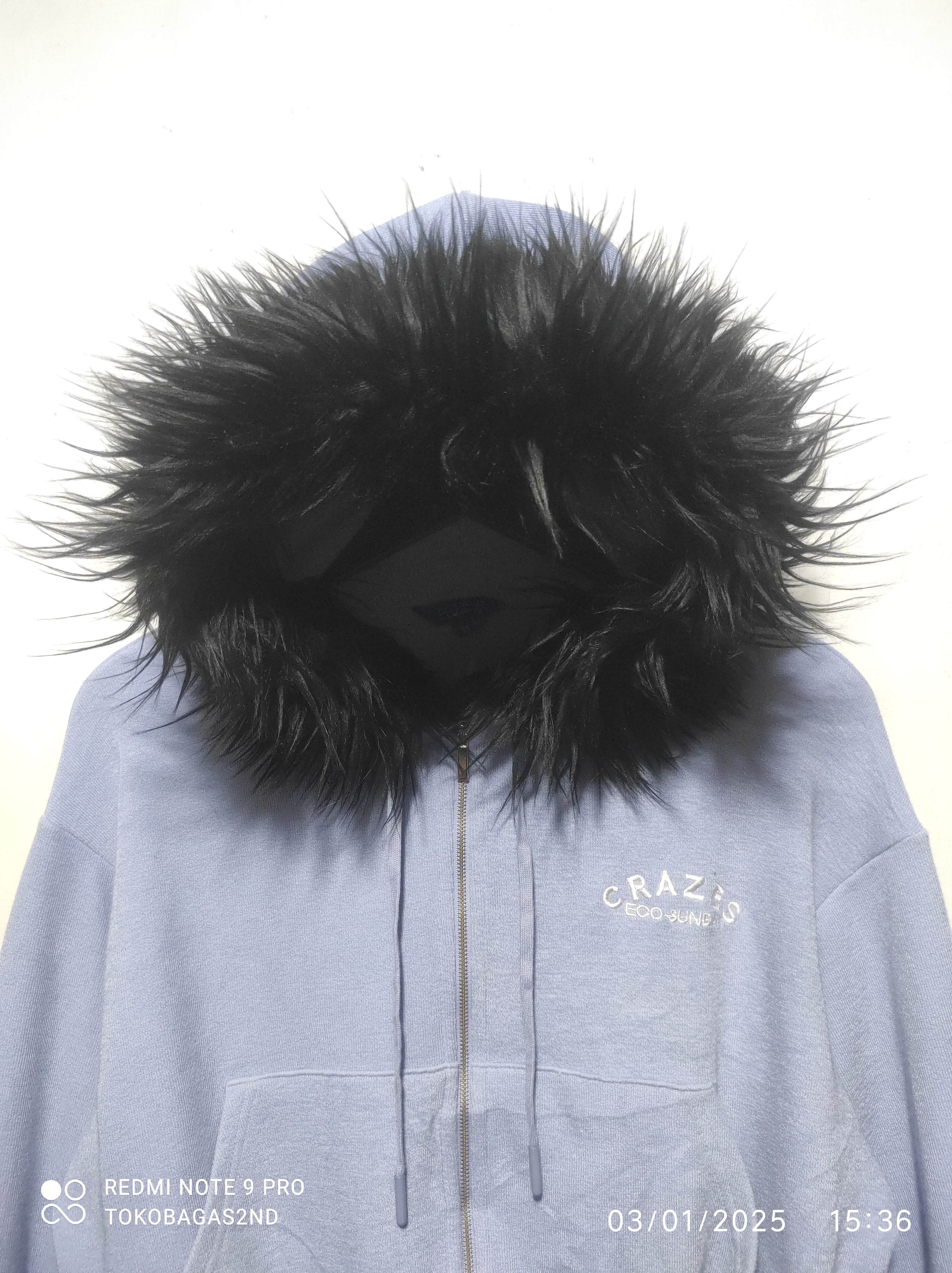 Hysteric Glamour Egoist Crop Zip Fur Hoodie IfSixWasNine LGB style Size M / US 6-8 / IT 42-44 - 3 Thumbnail