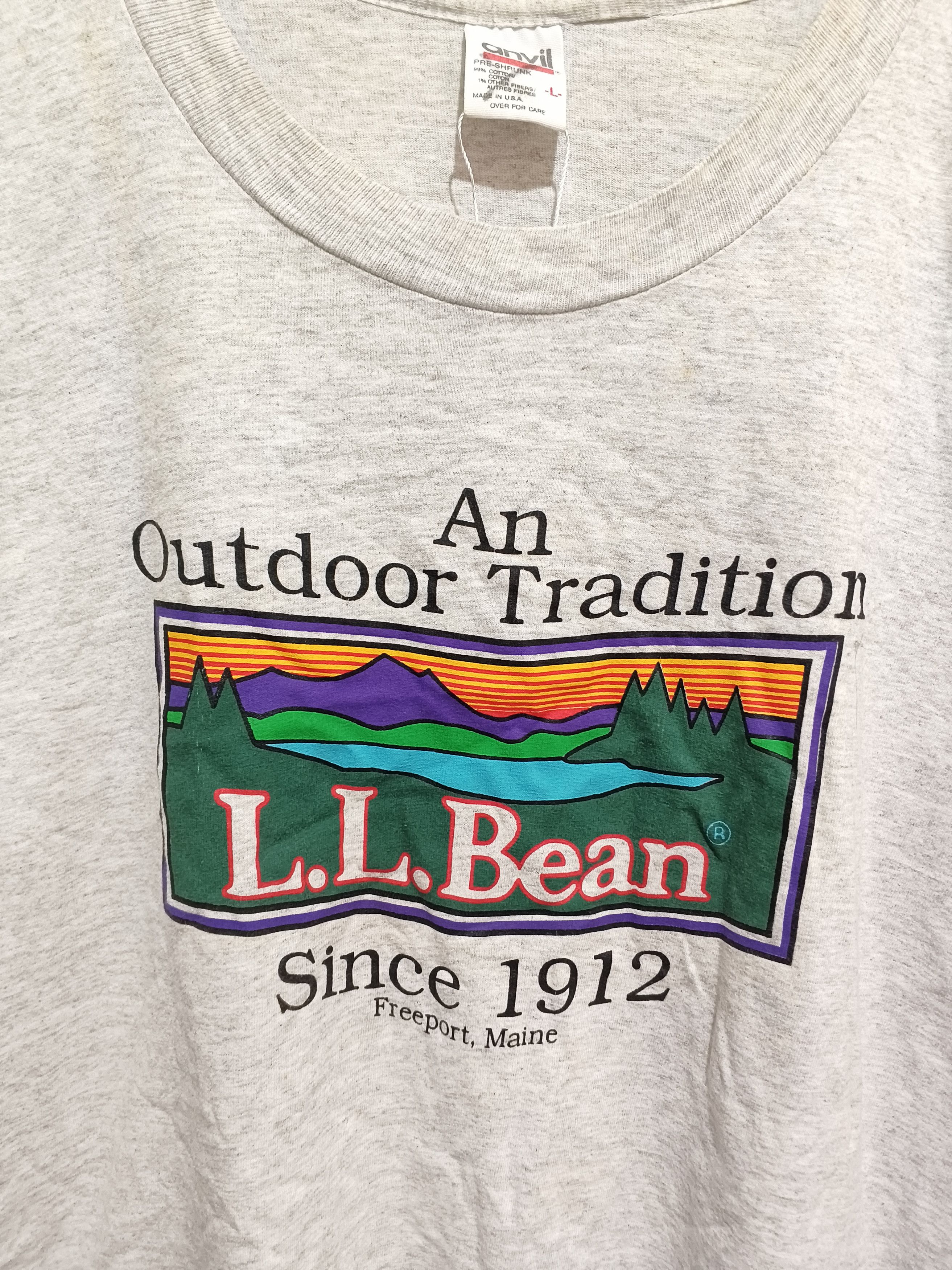 Anvil Vintage Anvil LL Bean Tshirt Size US L / EU 52-54 / 3 - 2 Thumbnail