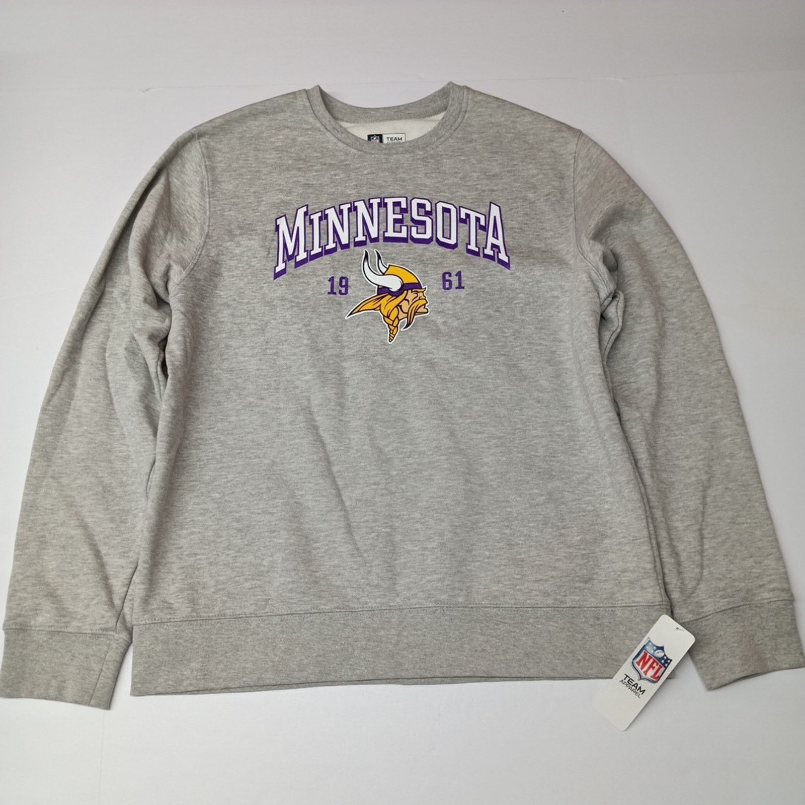 NFL NFL Men’s Minnesota Vikings Pullover Sweatshirt Size L Gray Size US L / EU 52-54 / 3 - 1 Thumbnail