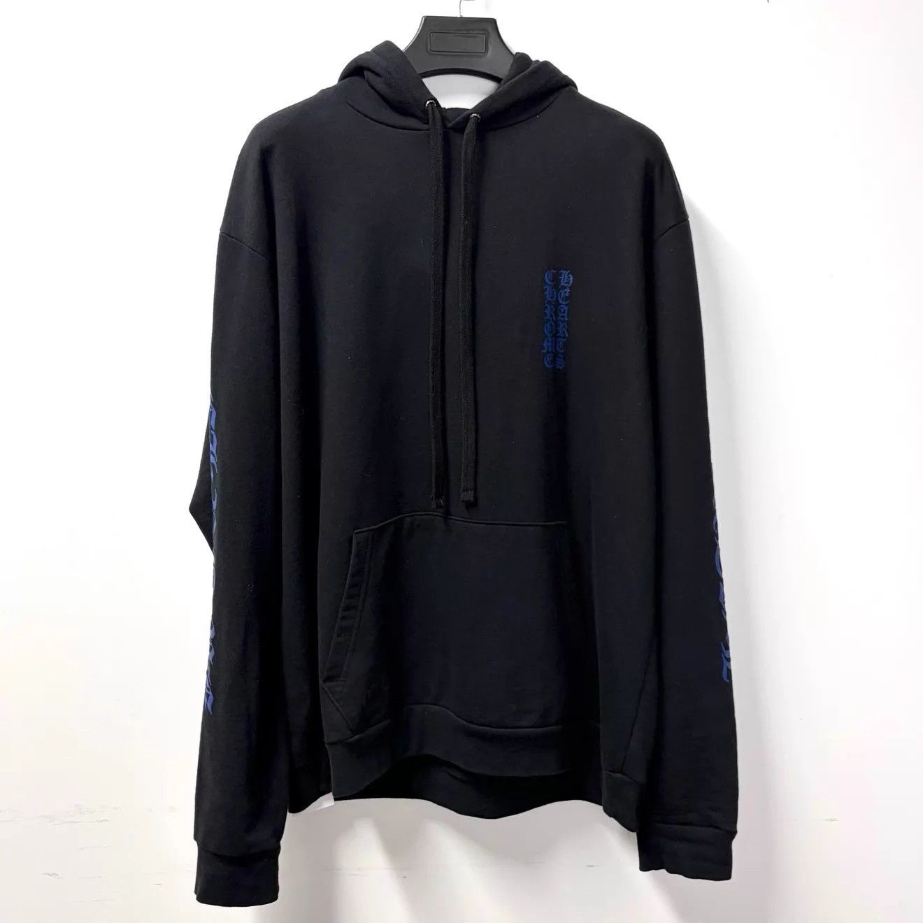 Chrome Hearts Chrome Hearts New Black & Blue Sanskrit Hoodie L Size US L / EU 52-54 / 3 - 1 Thumbnail