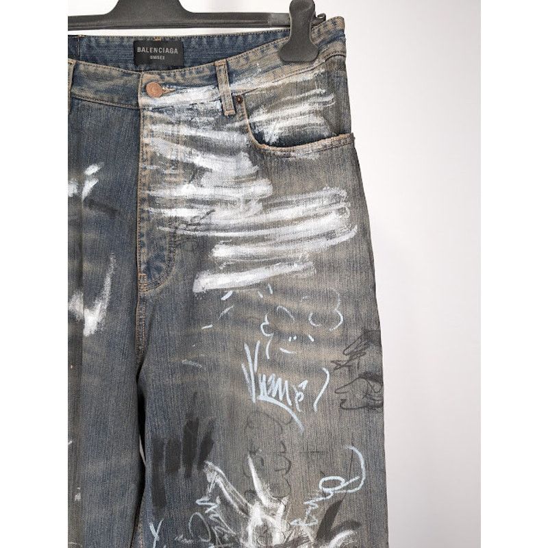 Balenciaga o1rshd1 Q:2 / Baggy Pants / Jeans in Light Blue Size US 34 / EU 50 - 8 Thumbnail