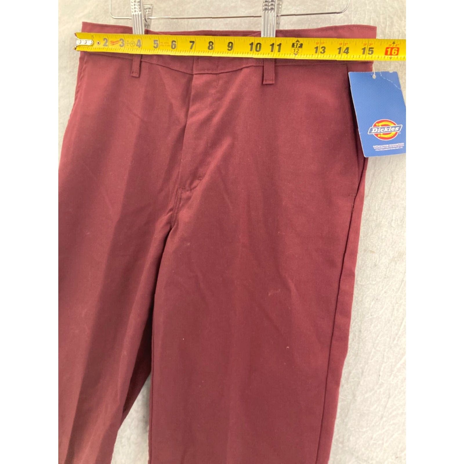 Dickies Dickies Womens Khaki Chino Pants 18R Classic Fit Straight Leg Cotton Blend Size 40" / US 18 - 2 Thumbnail