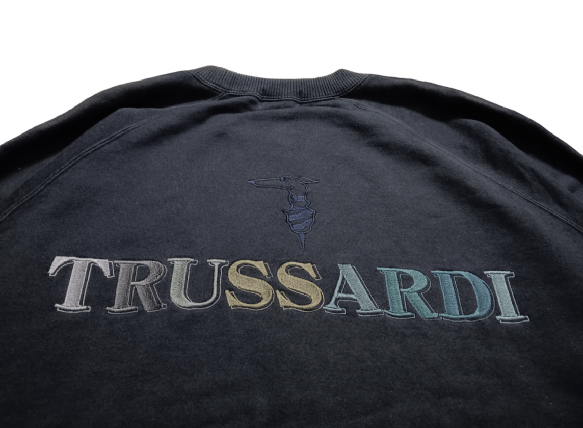 Trussardi Trussardi Embroidery 3D Big Logo Sweatshirt Size US L / EU 52-54 / 3 - 3 Thumbnail
