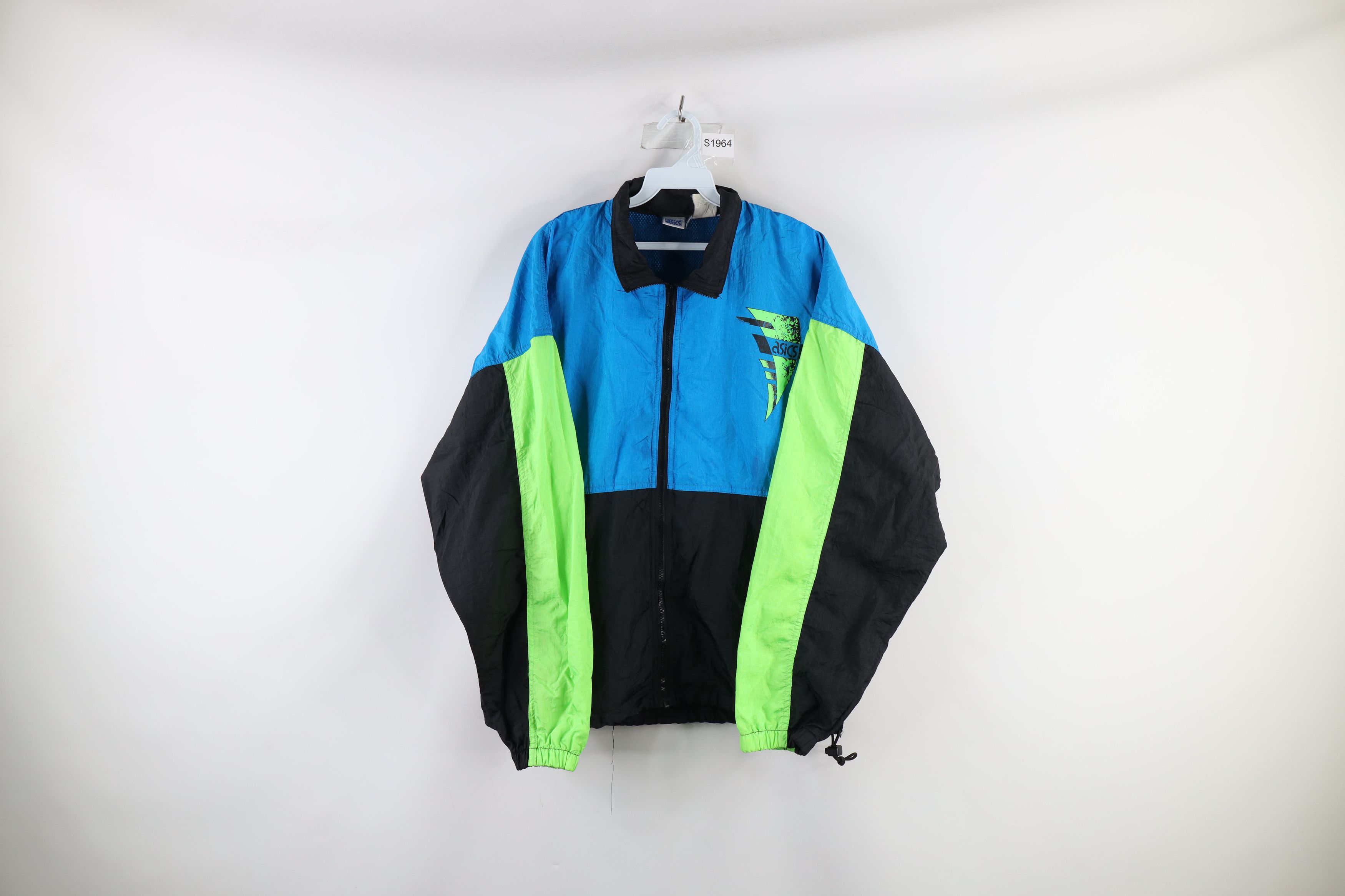 Asics Vintage 90s Asics New York Marathon Windbreaker Jacket Size US L / EU 52-54 / 3 - 1 Thumbnail