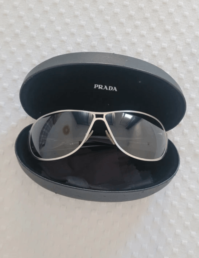 Prada PRADA Sunglasses Wrap Shield Mask Symbole Sport Red Tab Size ONE SIZE - 1 Thumbnail