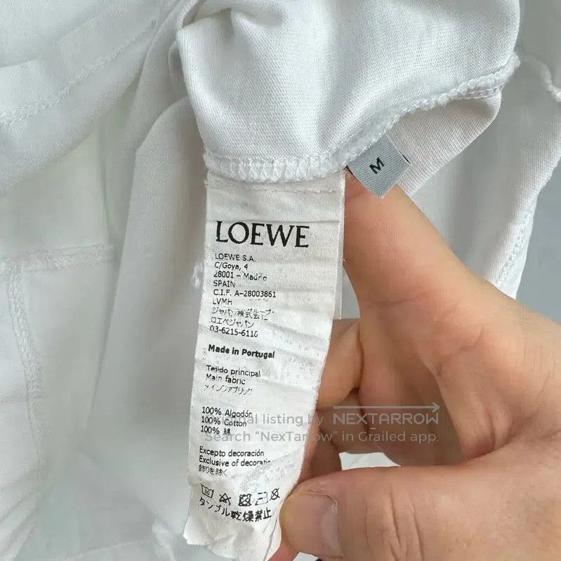 Loewe Loewe White Cotton T-shirt for Women . Size M / US 6-8 / IT 42-44 - 5 Thumbnail