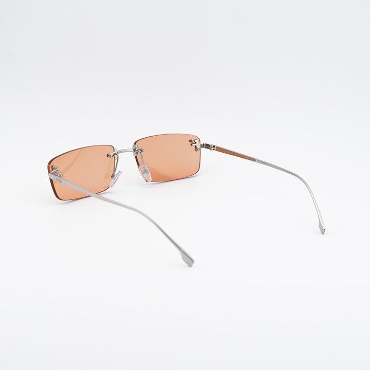 Fendi Fendi FE4172US 16J Sunglasses Silver Rectangle Frame, Red Size ONE SIZE - 10 Thumbnail