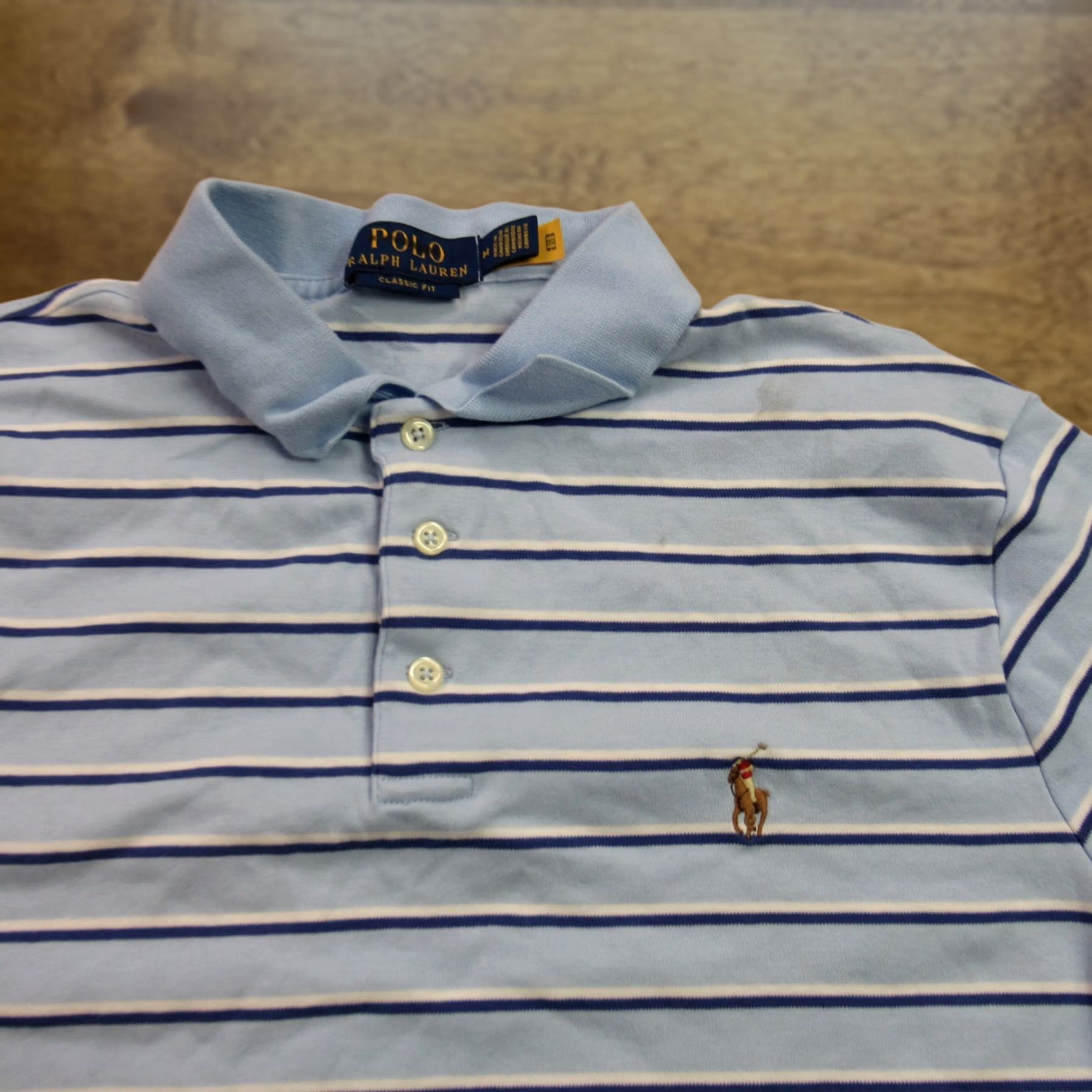 Polo Ralph Lauren Polo Ralph Lauren Shirt Mens Medium Short Sleeve Classic Fit Blue Lightweight Polo Shirt Mens Short Sleeve Blue Lightweight Classic Fit Size US M / EU 48-50 / 2 - 1 Thumbnail