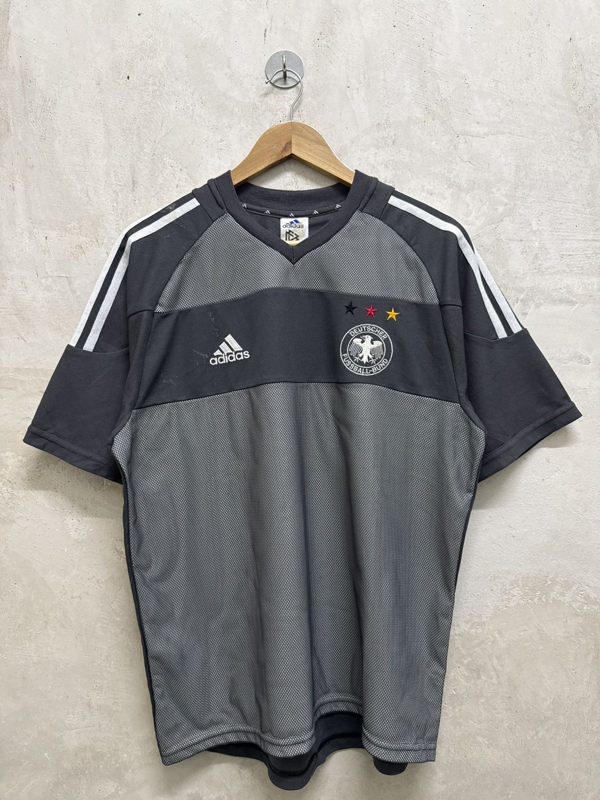 Adidas 2002 Germany World Cup Away Kit Jersey Size US L / EU 52-54 / 3 - 1 Thumbnail