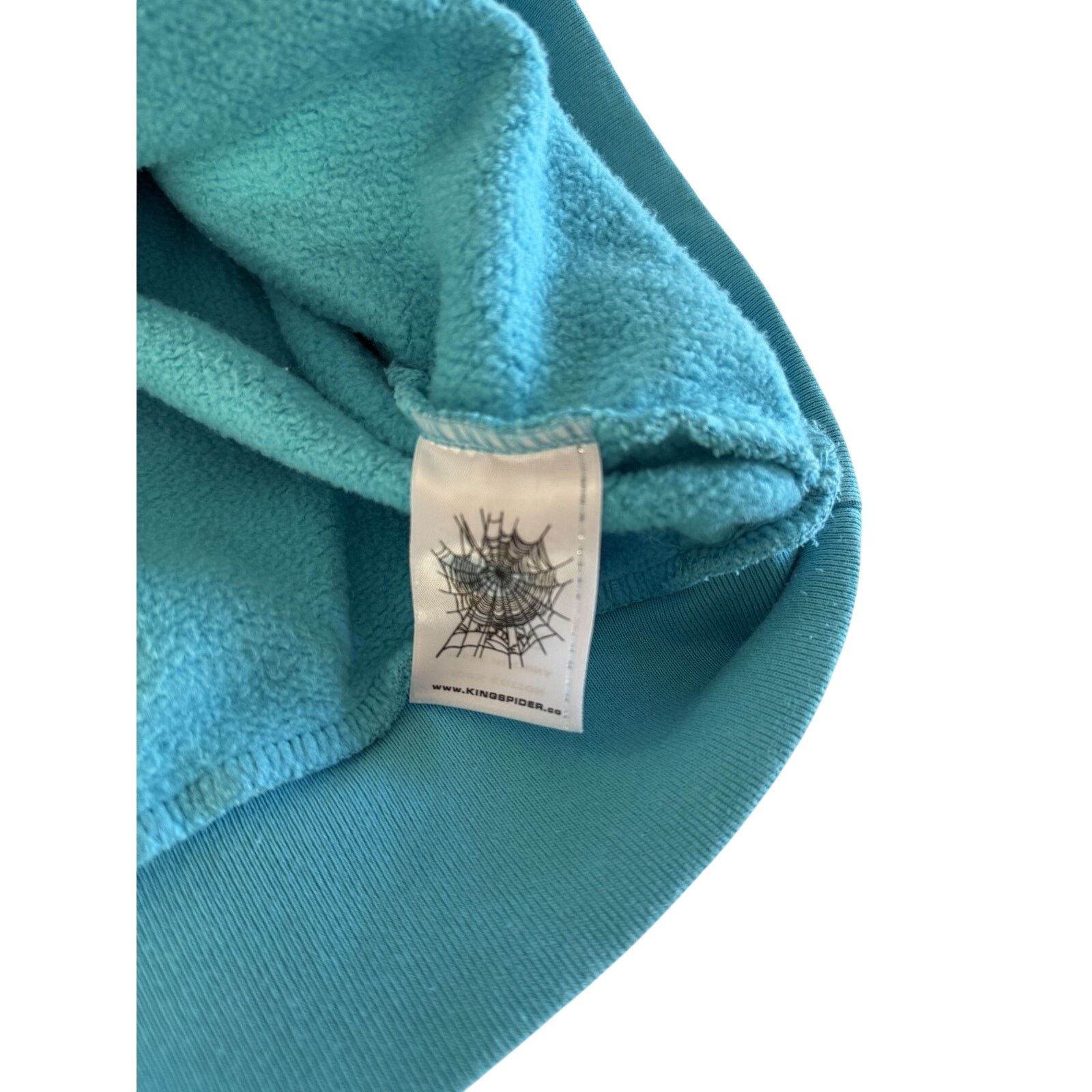 Sp5der Sp5der Spider Worldwide Punk V2 Cyan Blue Hoodie Size US L / EU 52-54 / 3 - 4 Thumbnail