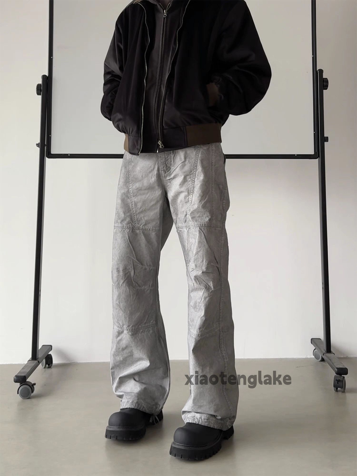 Designer × Japanese Brand × Vintage washed faded stain paint grunge punk work pants Size US 34 / EU 50 - 4 Thumbnail