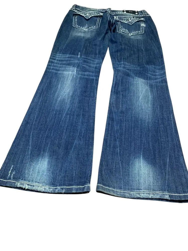 GOSTAR DE FUGA 2000s Missme contrast stitch cross button flare jeans Size US 32 / EU 48 - 10 Thumbnail