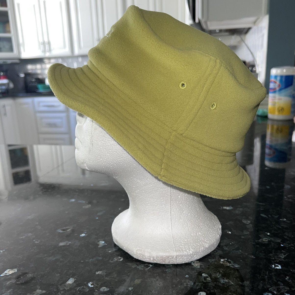 Polartec × Supreme Supreme FW17 Polartec Crusher Fleece Bucket Hat Sulfur S/M Size ONE SIZE - 2 Thumbnail