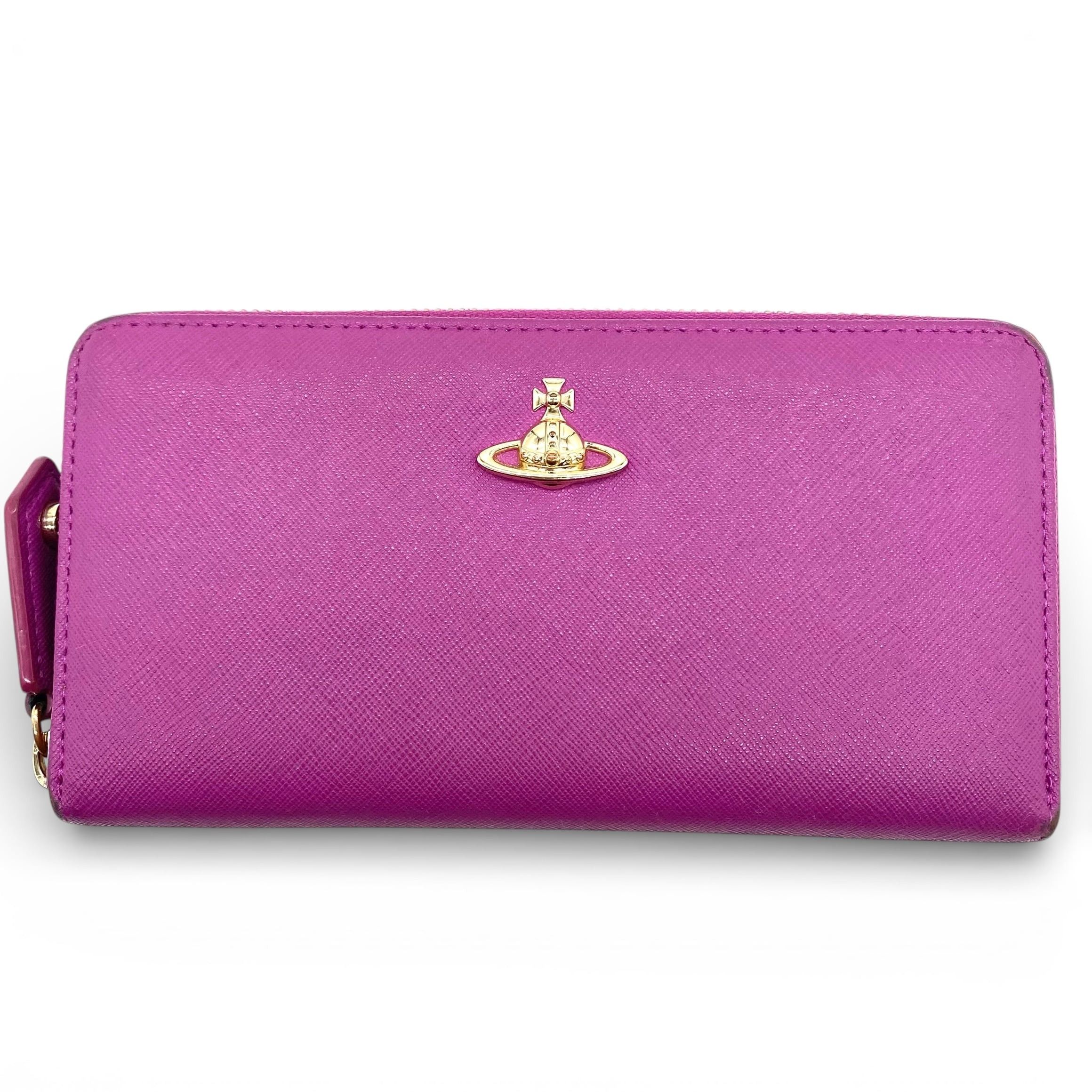 Vivienne Westwood Vivienne Westwood Orb Long Wallet Zip Pink Size ONE SIZE - 1 Thumbnail