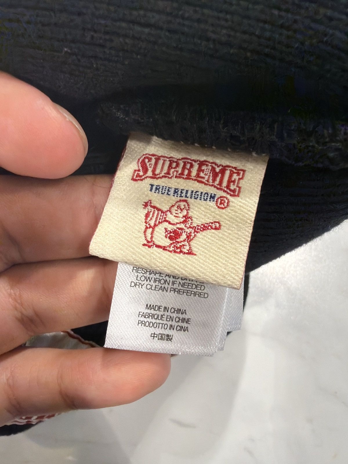 Supreme × True Religion Supreme True Religion Black Beanie Size ONE SIZE - 5 Thumbnail