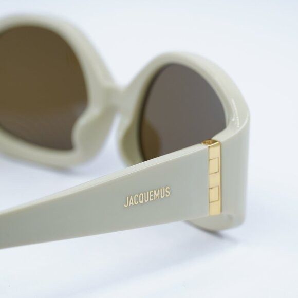 Jacquemus Jacquemus COLAPSO JAC/15 C3 Sunglasses Beige Geometric Frame Size ONE SIZE - 5 Thumbnail