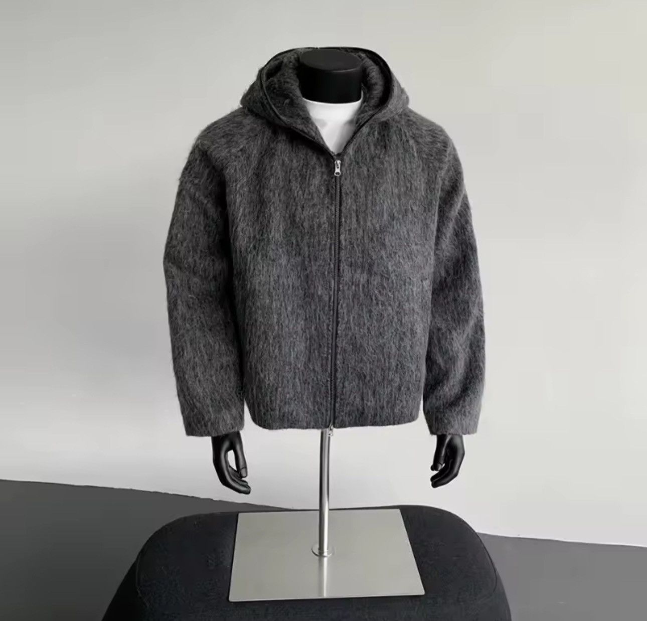 Other Streetwear Warm Casual Woolen Solid Bomber Coat Size US L / EU 52-54 / 3 - 5 Thumbnail