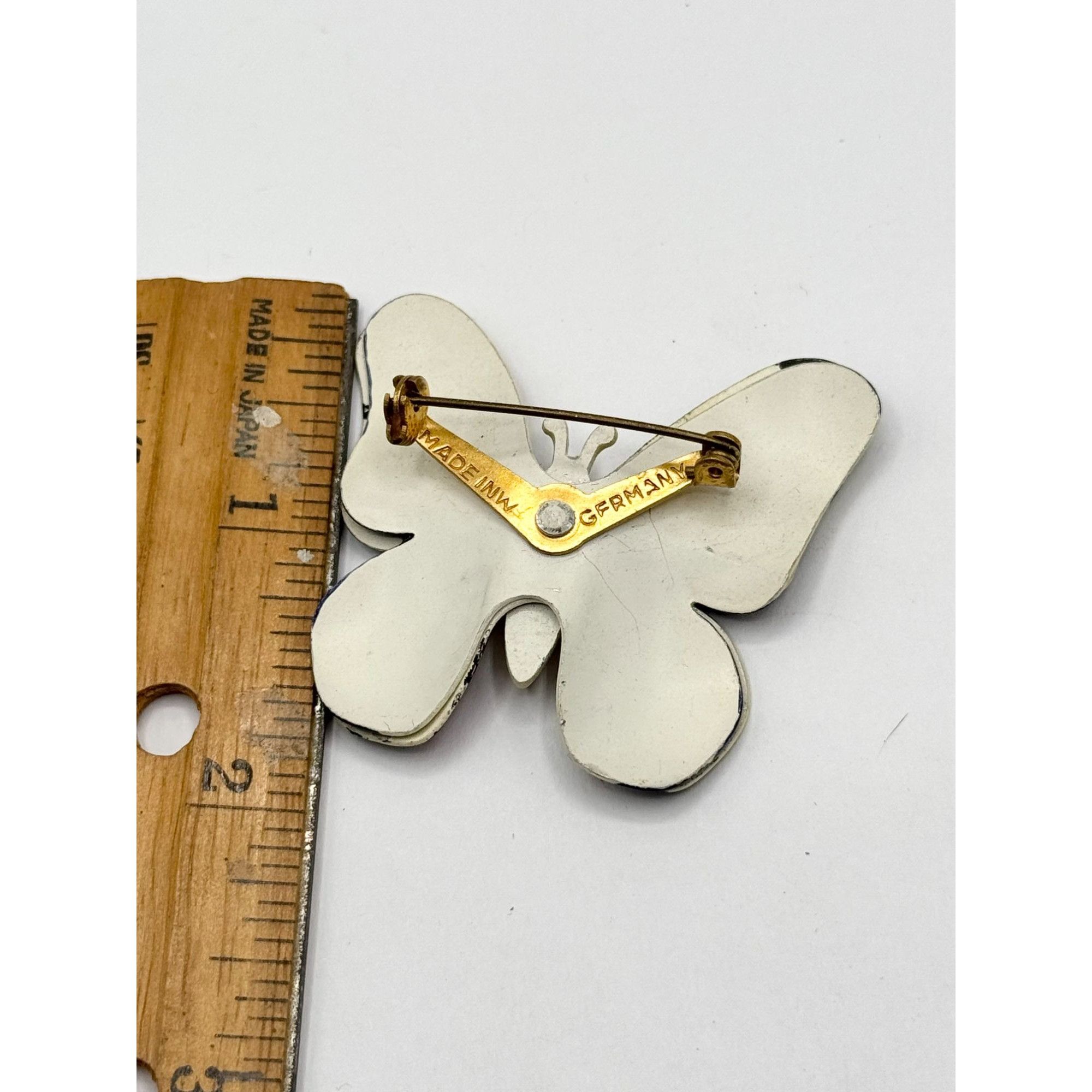 Vintage Vintage Made in W Germany Butterfly Brooch Pin Size ONE SIZE - 4 Thumbnail