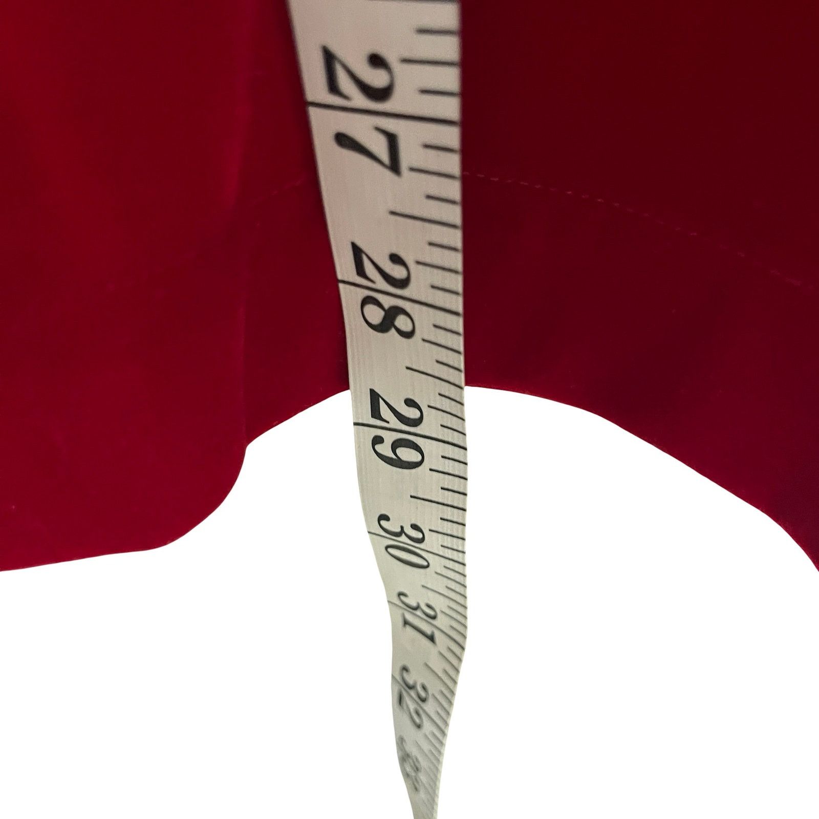 Rolla's ROLLA'S Ruby Red Velvet Wide Leg Sailor Pantankle length 26 Size 26" / US 2 / IT 38 - 9 Thumbnail