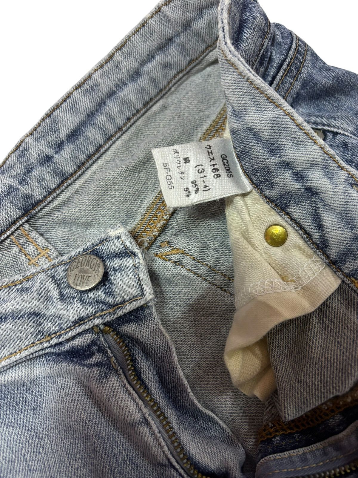 Japanese Brand Vtg Y2k Japan Georgia Love Flared Jeans Size US 28 / EU 44 - 7 Thumbnail