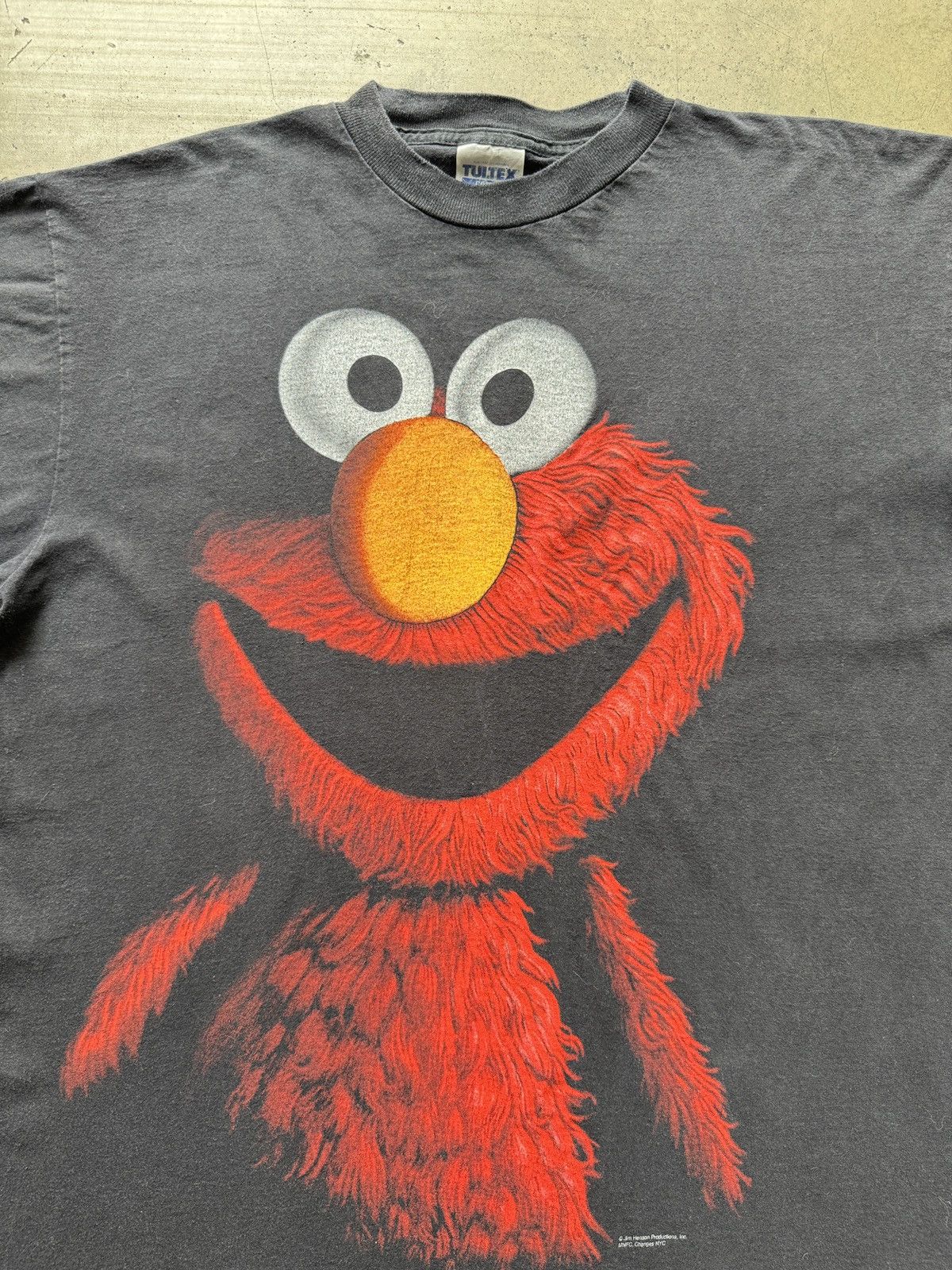 Vintage ‘90s Elmo Shadow Blackout Sesame Street Tee Shirt Muppet Size US XL / EU 56 / 4 - 3 Thumbnail
