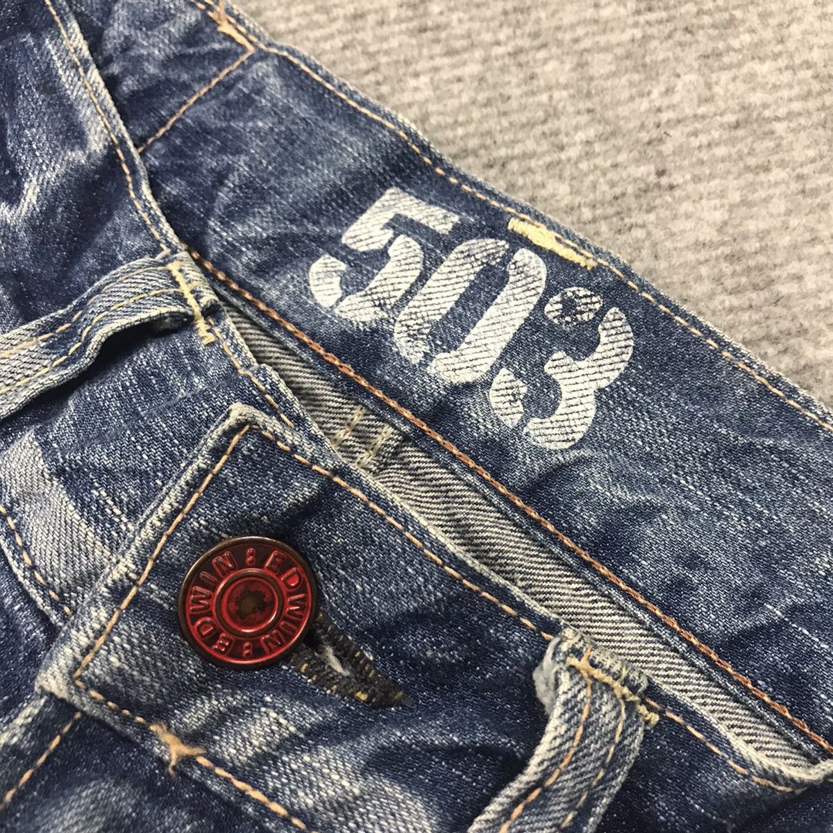 Edwin FLARE DENIM EDWIN 503 JAPAN BOOTCUT DENIM PANTS 139 Size US 28 / EU 44 - 19 Thumbnail