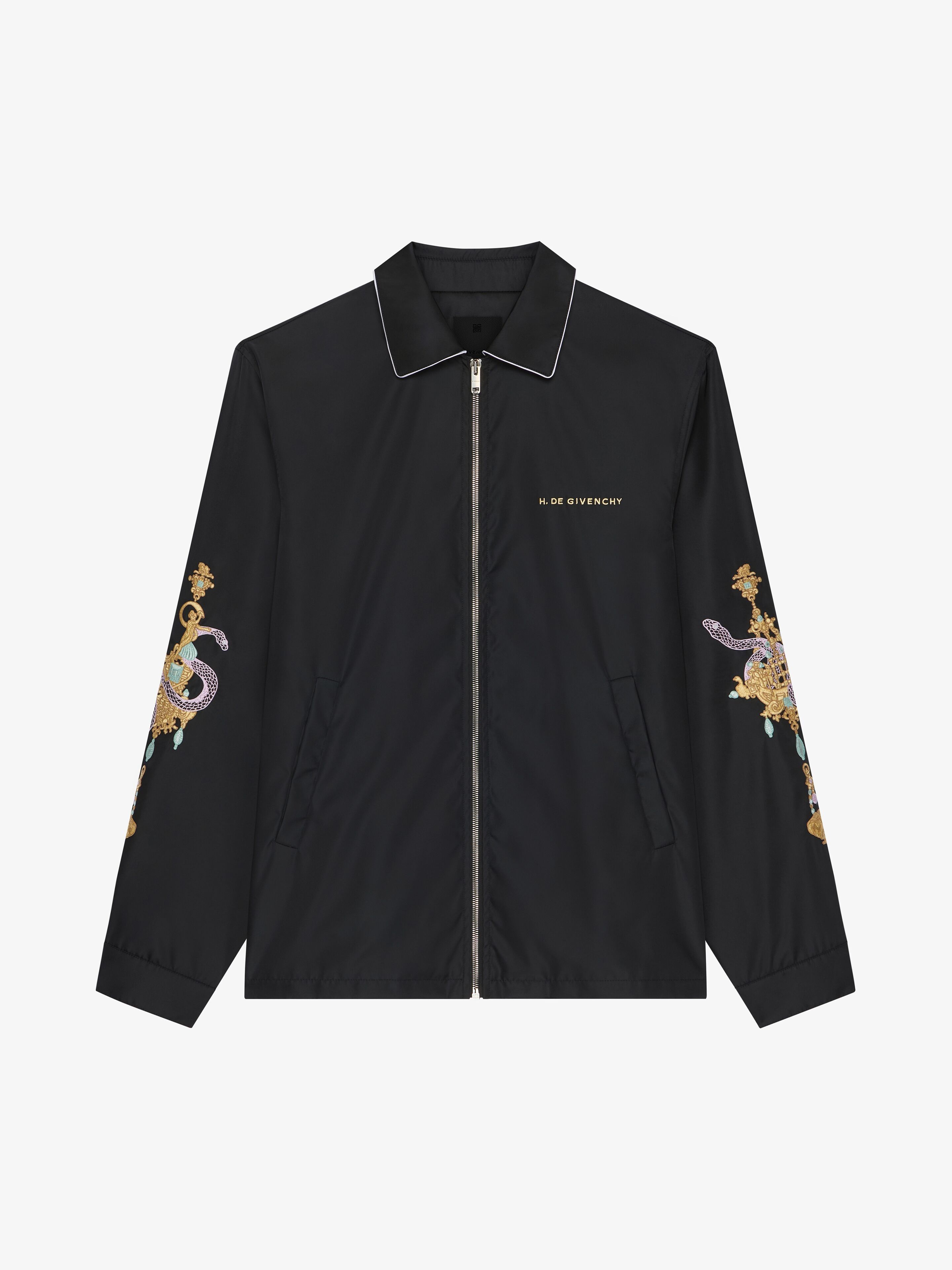 Givenchy o1mle0226 Jacket With Chandelier And Snake Embroidery Black Size US L / EU 52-54 / 3 - 1 Thumbnail