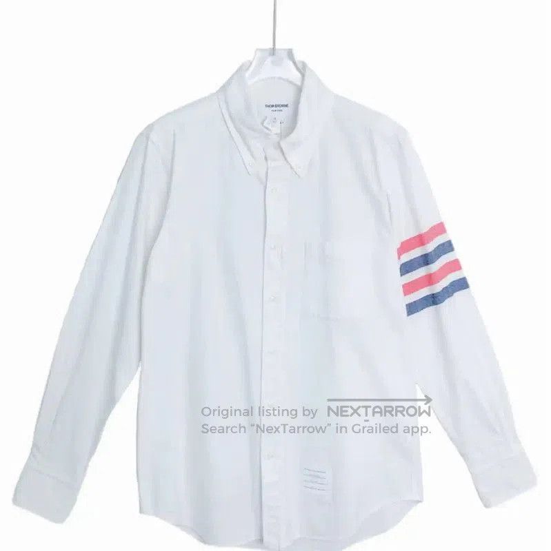 Thom Browne Thom Browne Men's White Cotton Shirt . Size US M / EU 48-50 / 2 - 1 Thumbnail