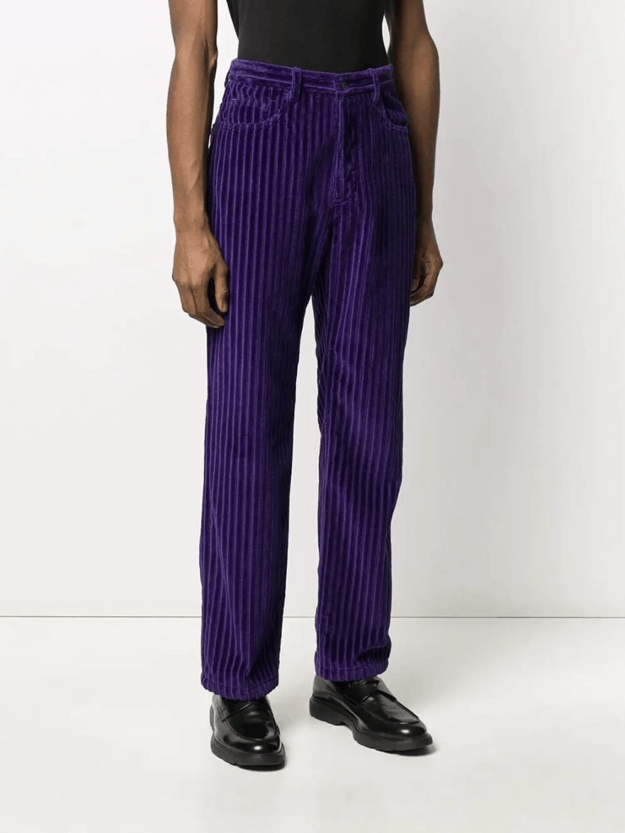 AMI Purple Corduroy Trousers Size US 28 / EU 44 - 1 Thumbnail