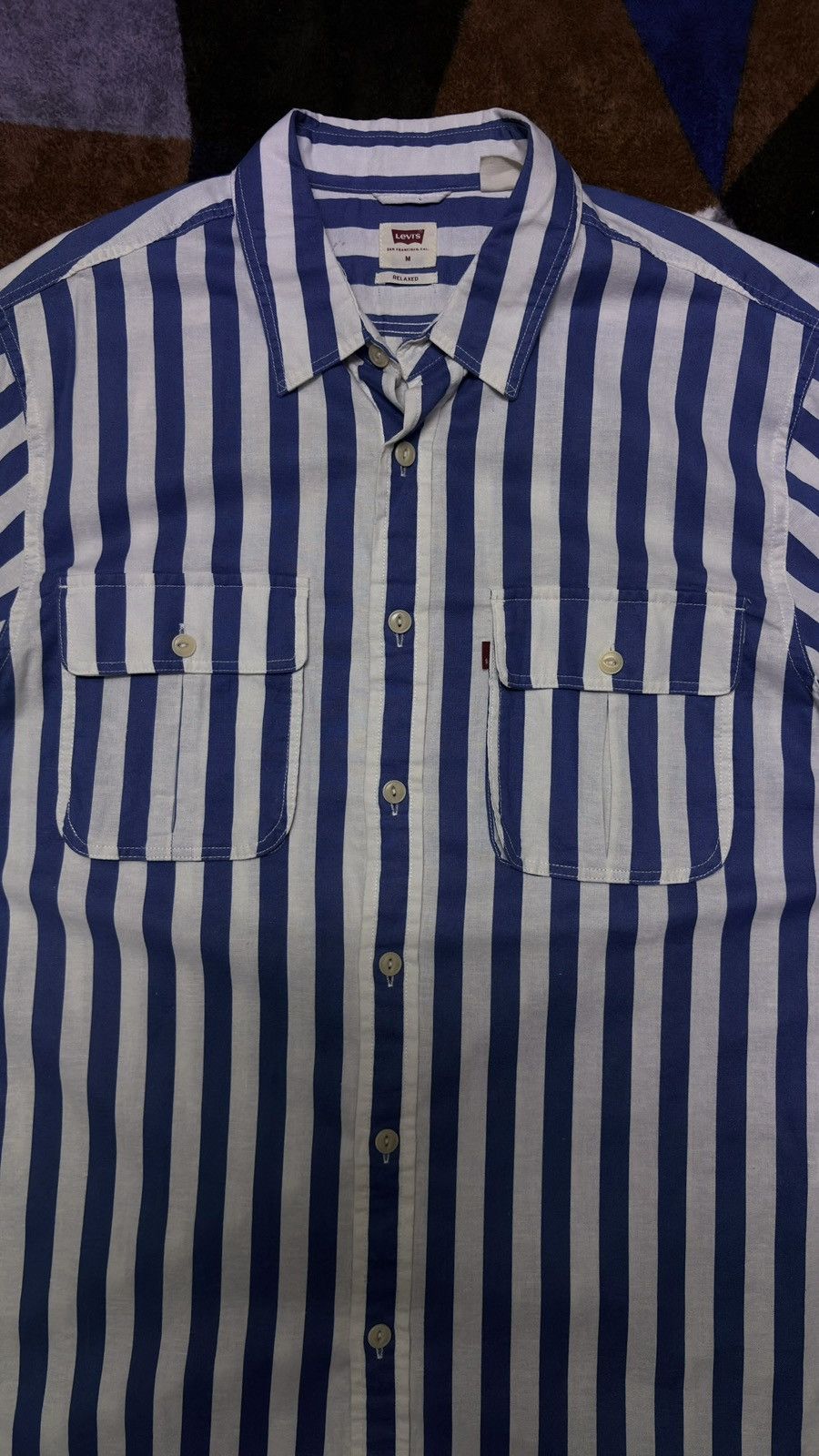 Levi's Levis Men Short Sleeve Relaxed Fit Size US M / EU 48-50 / 2 - 4 Thumbnail
