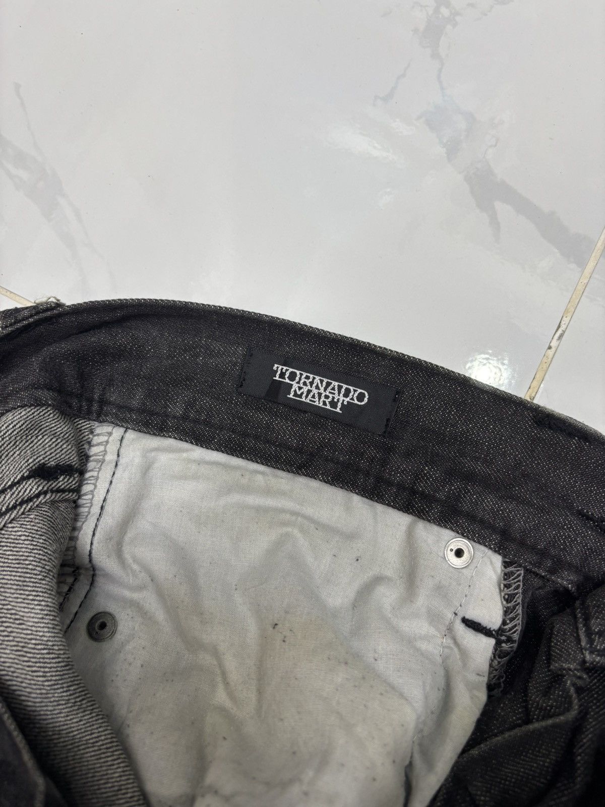 Tornado Mart TORNADO MART WHISKER CLAW MARK BLACK CUSTOM DENIM JEANS Size US 30 / EU 46 - 9 Thumbnail