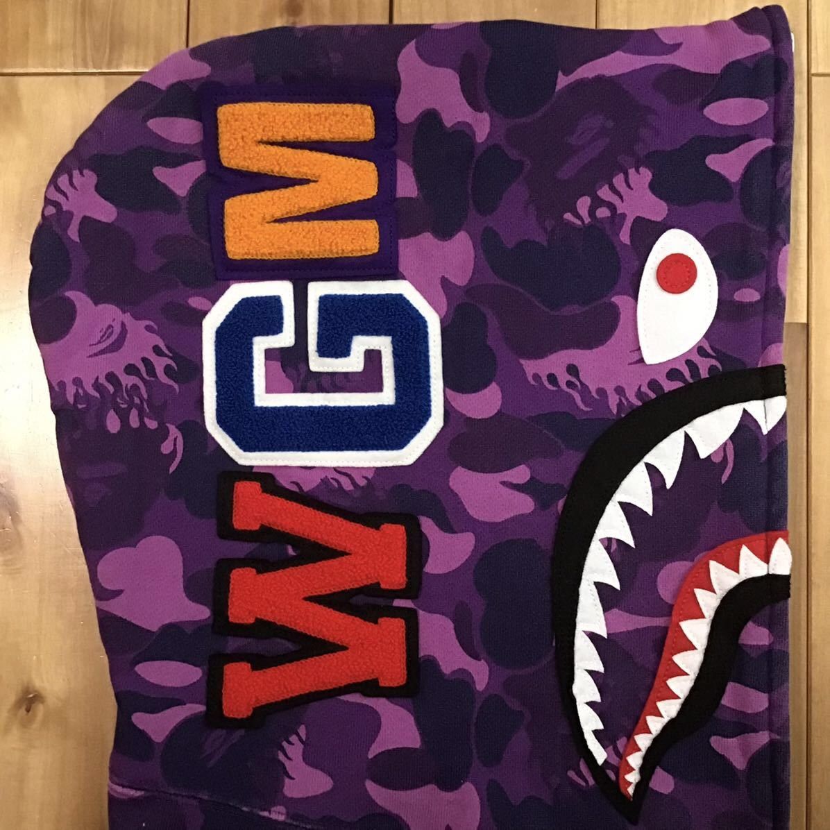 Bape × Nigo Fire Camo Shark Full Zip Hoodie a bathing ape flame NIGO Size US XL / EU 56 / 4 - 4 Thumbnail