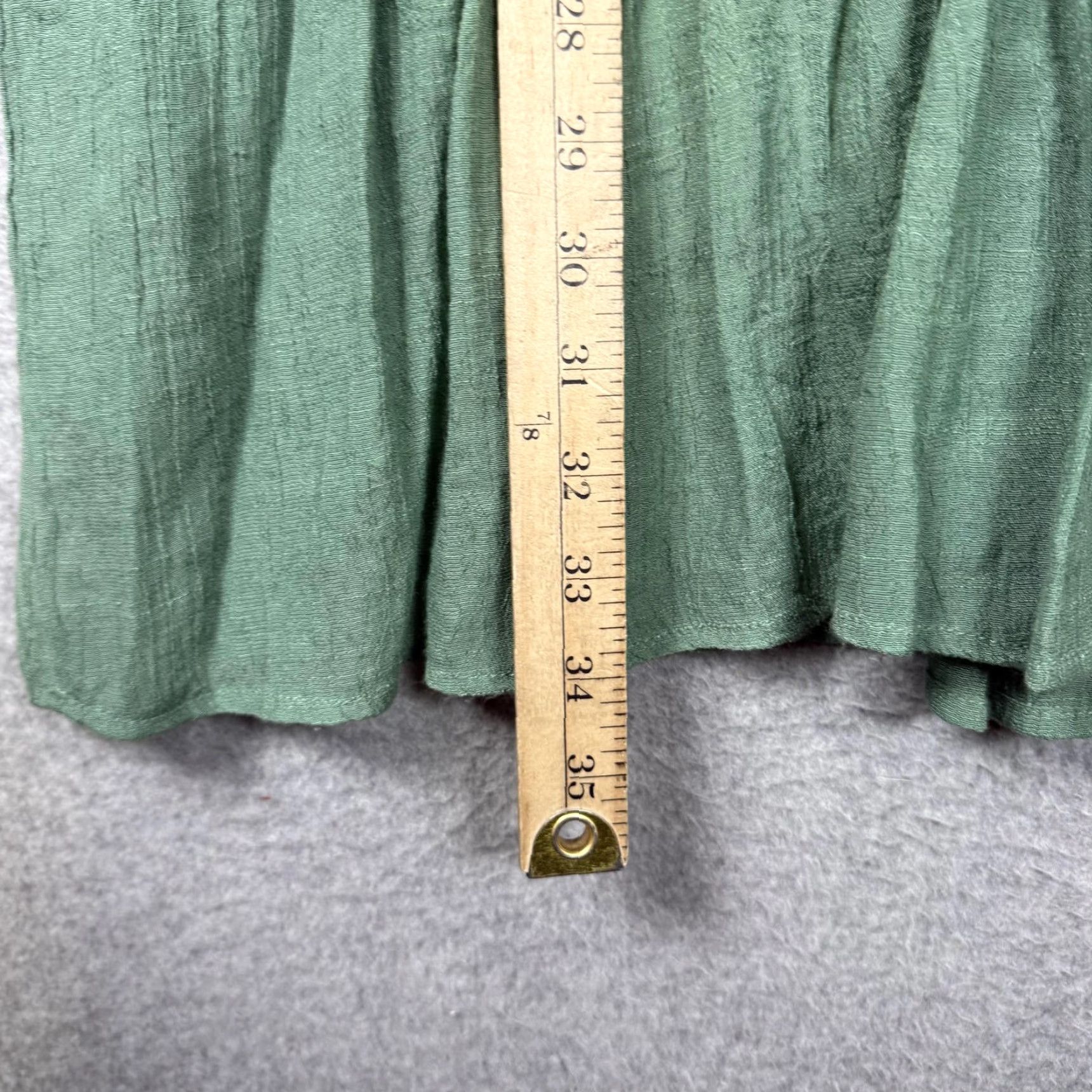 Bell Umgee Dress Shirt Bell Sleeve Mini Green Embroidered Boho Bliss Women M Green Boho Womens Dress M Size M / US 6-8 / IT 42-44 - 5 Thumbnail