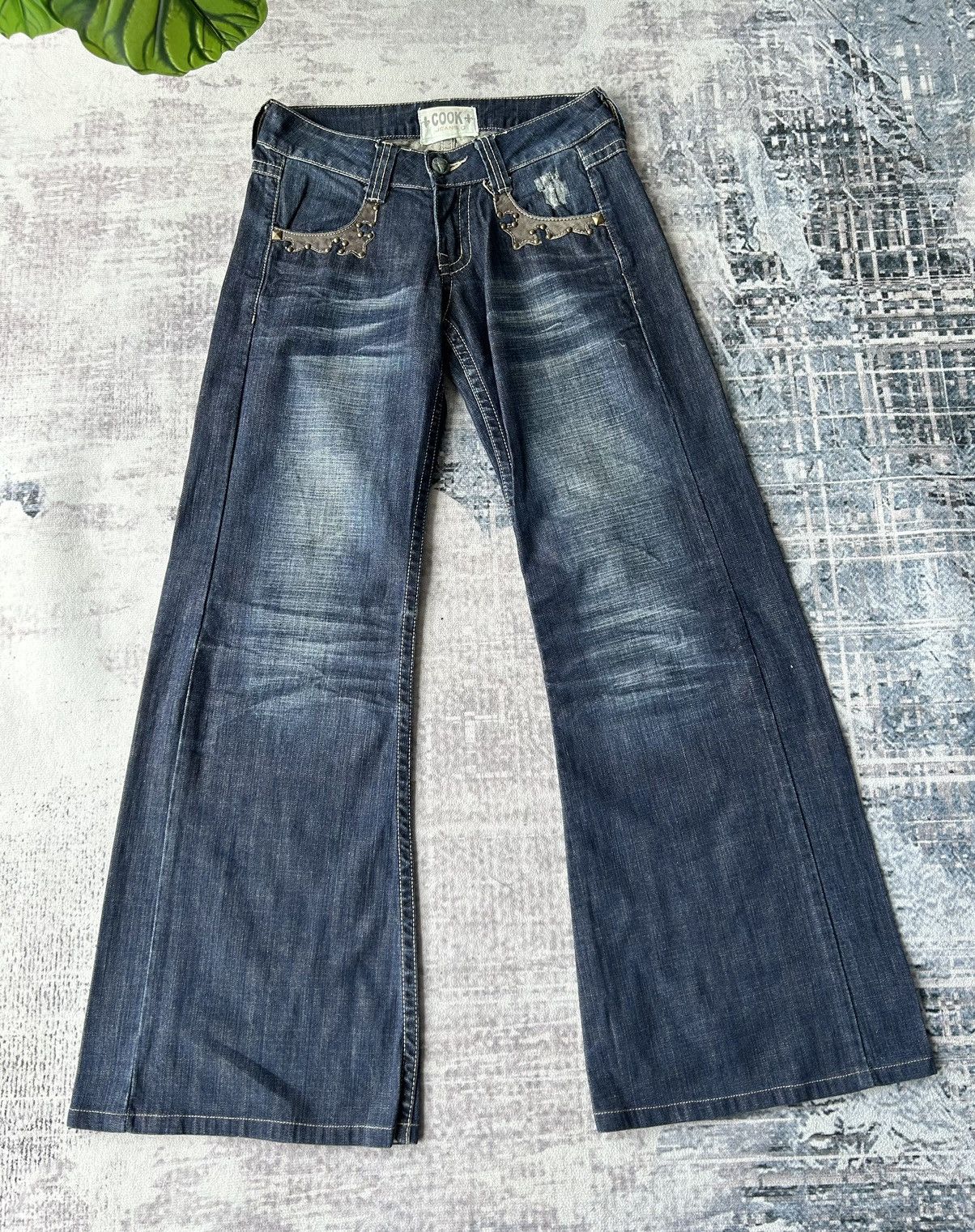 image of If Six Was Nine x Le Grande Bleu L G B Cook Jeans Super Flared Jeans in Denim, Men's (Size 29)