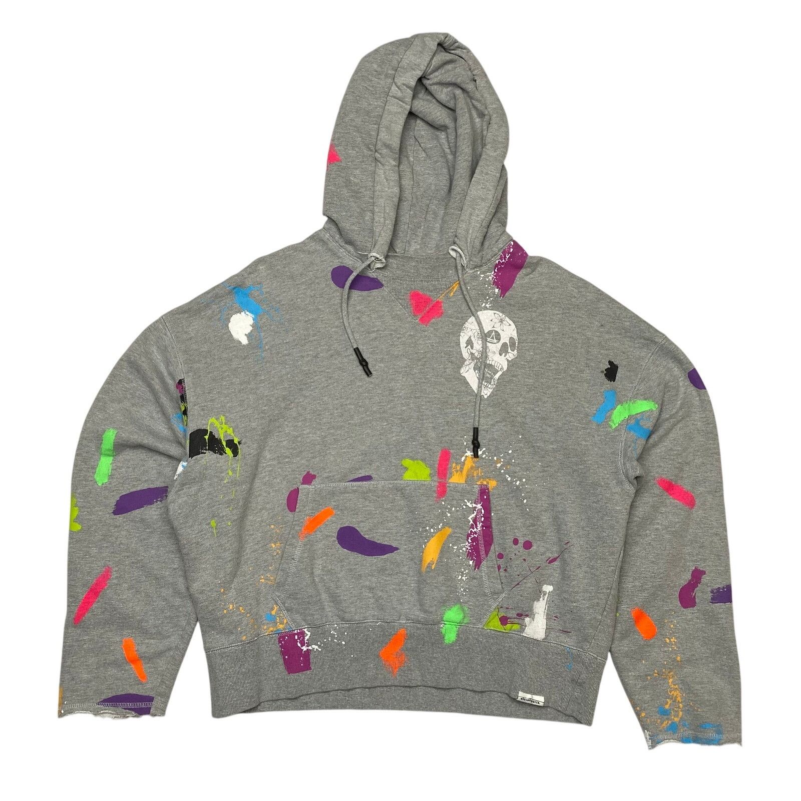 Eleven Paris Eleven Paris Paint Splatter Hoodie Mens Large Oversized Boxy Size US L / EU 52-54 / 3 - 1 Thumbnail