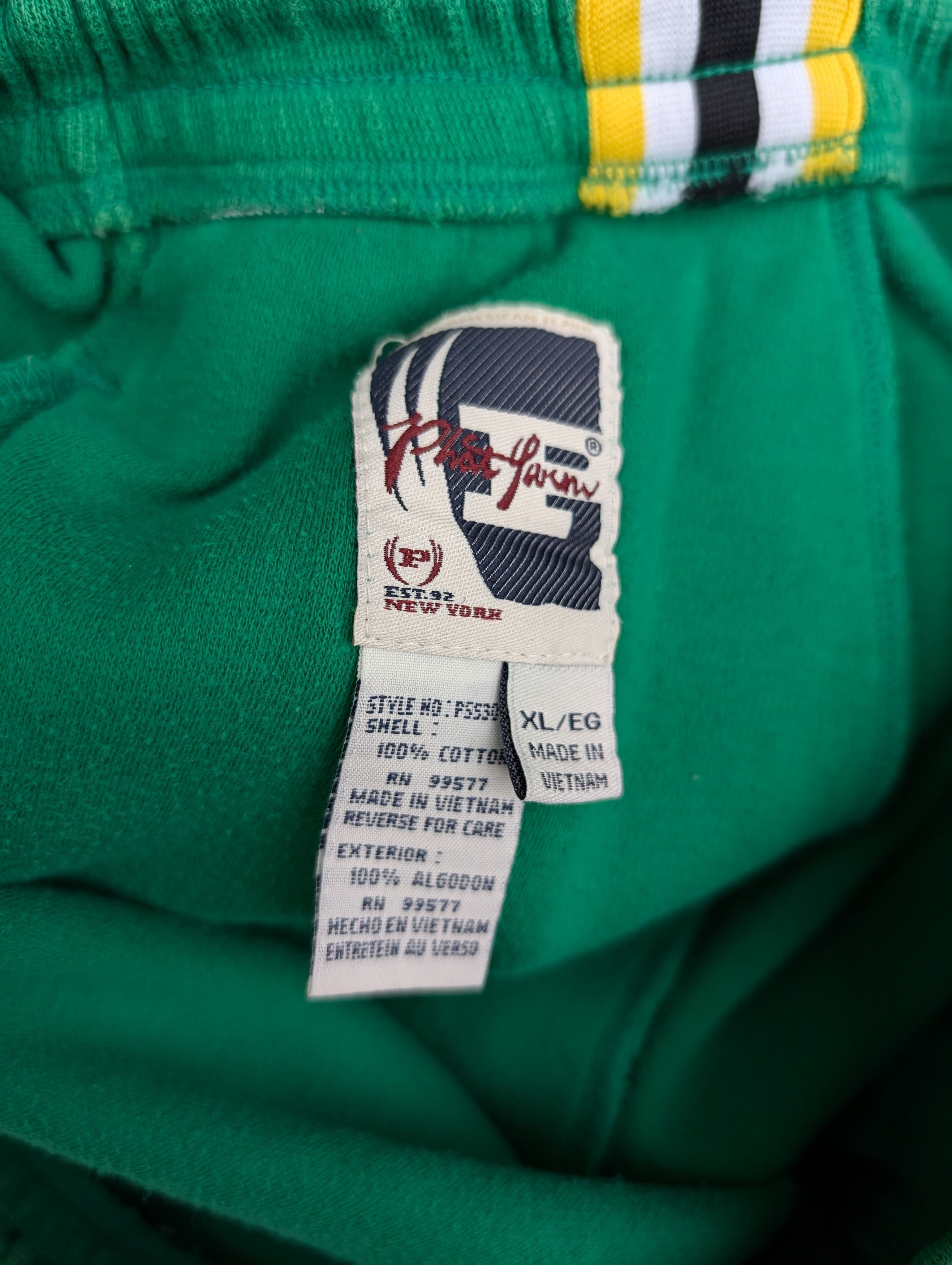 Phat Farm × Vintage Vintage 00s Y2K Phat Farm Cotton shorts green/yellow sz XL Size US 31 - 7 Thumbnail