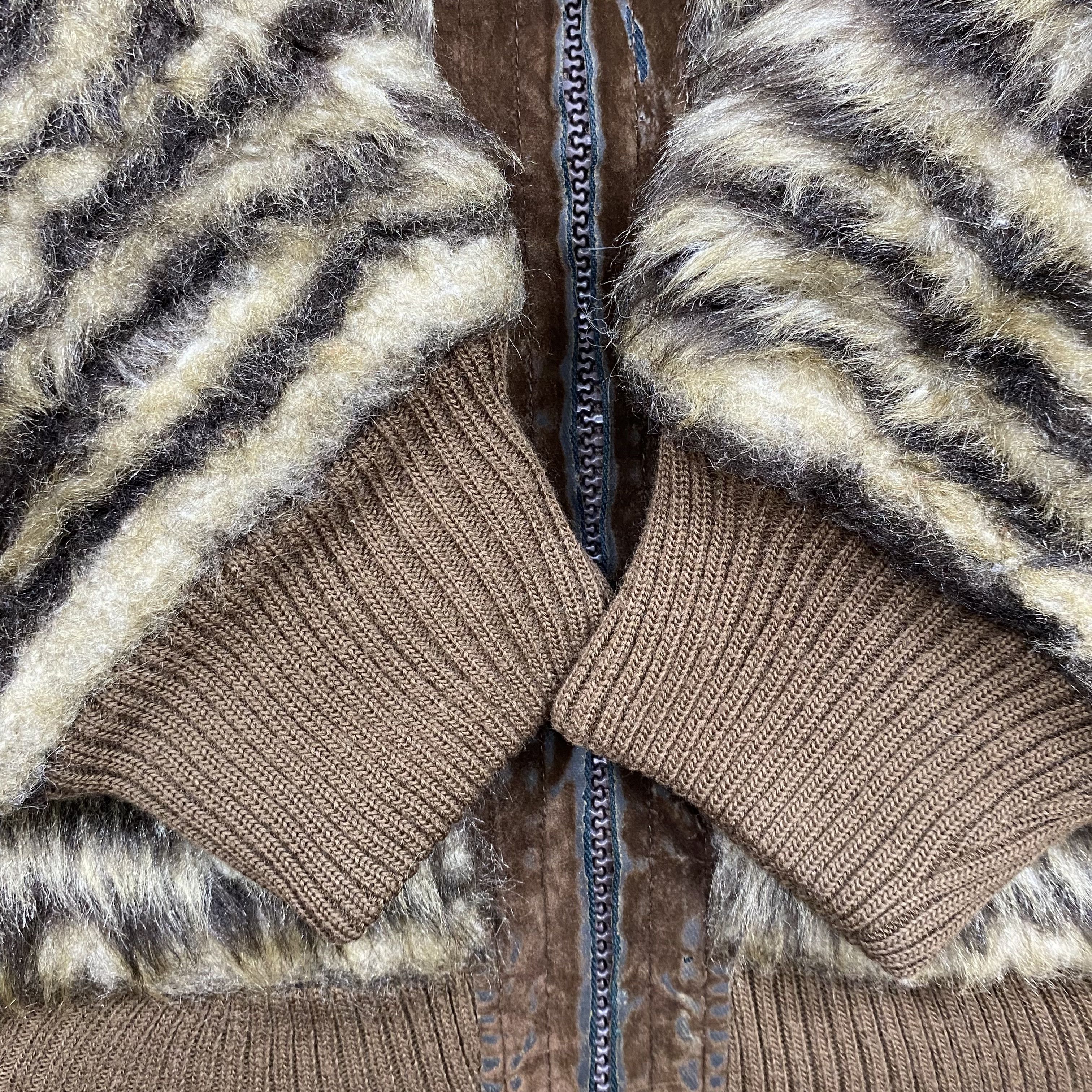 Issey Miyake Vintage 90s RIVER JAC Faux Fur Tiger Striped Jacket-J530 Size US M / EU 48-50 / 2 - 12 Thumbnail