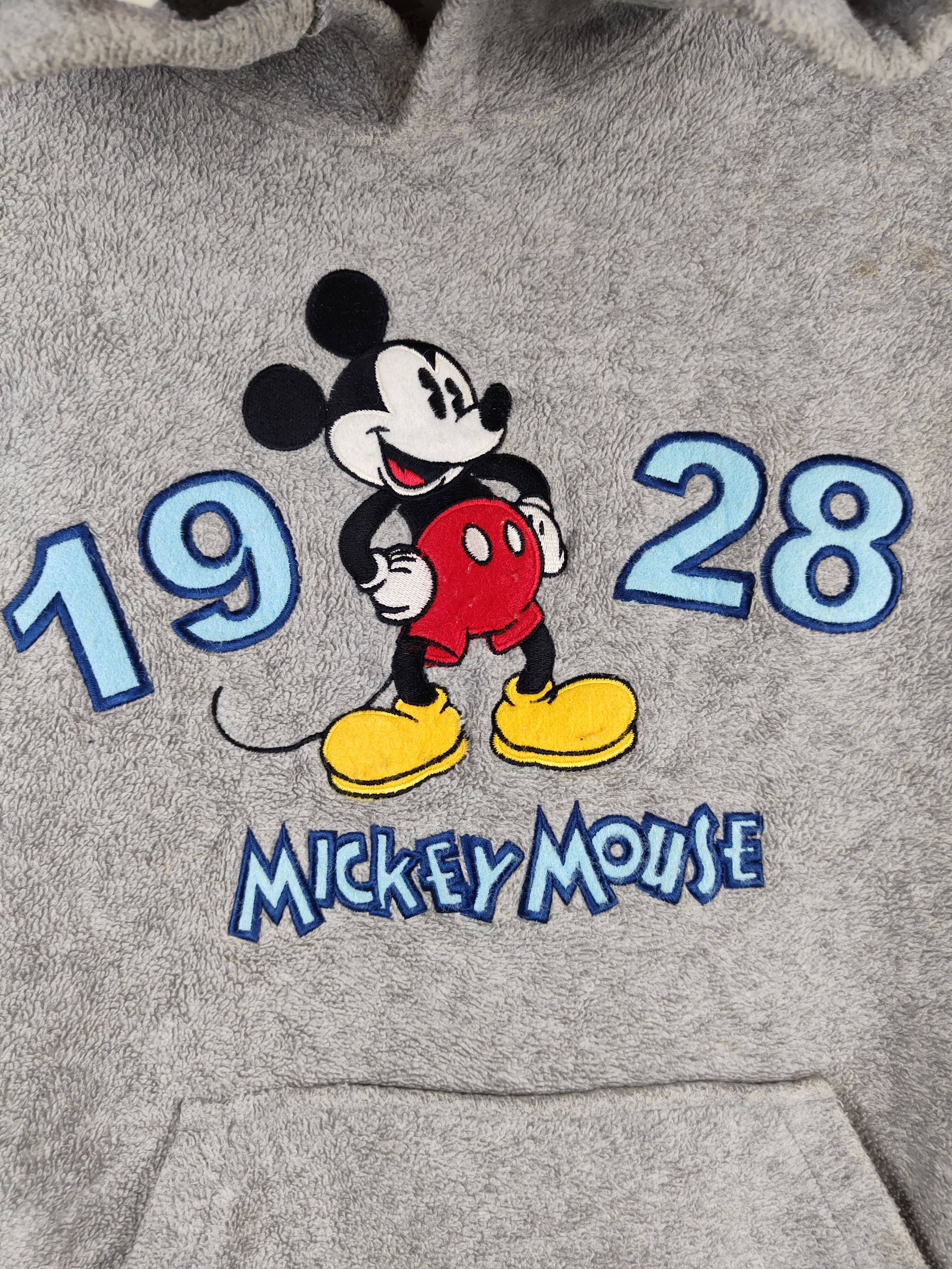 Disney × Mickey Mouse × Vintage Disney Gray Mickey Mouse Fur Mohair Hoodie Sweatshirt #S1504 Size US M / EU 48-50 / 2 - 3 Thumbnail