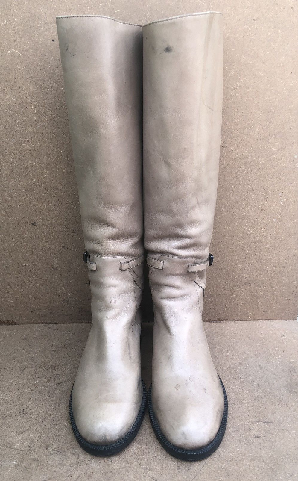 Bottega Veneta Bottega Veneta Ivory Women’s High Boots Size37.5 Size US 7.5 / IT 37.5 - 3 Thumbnail
