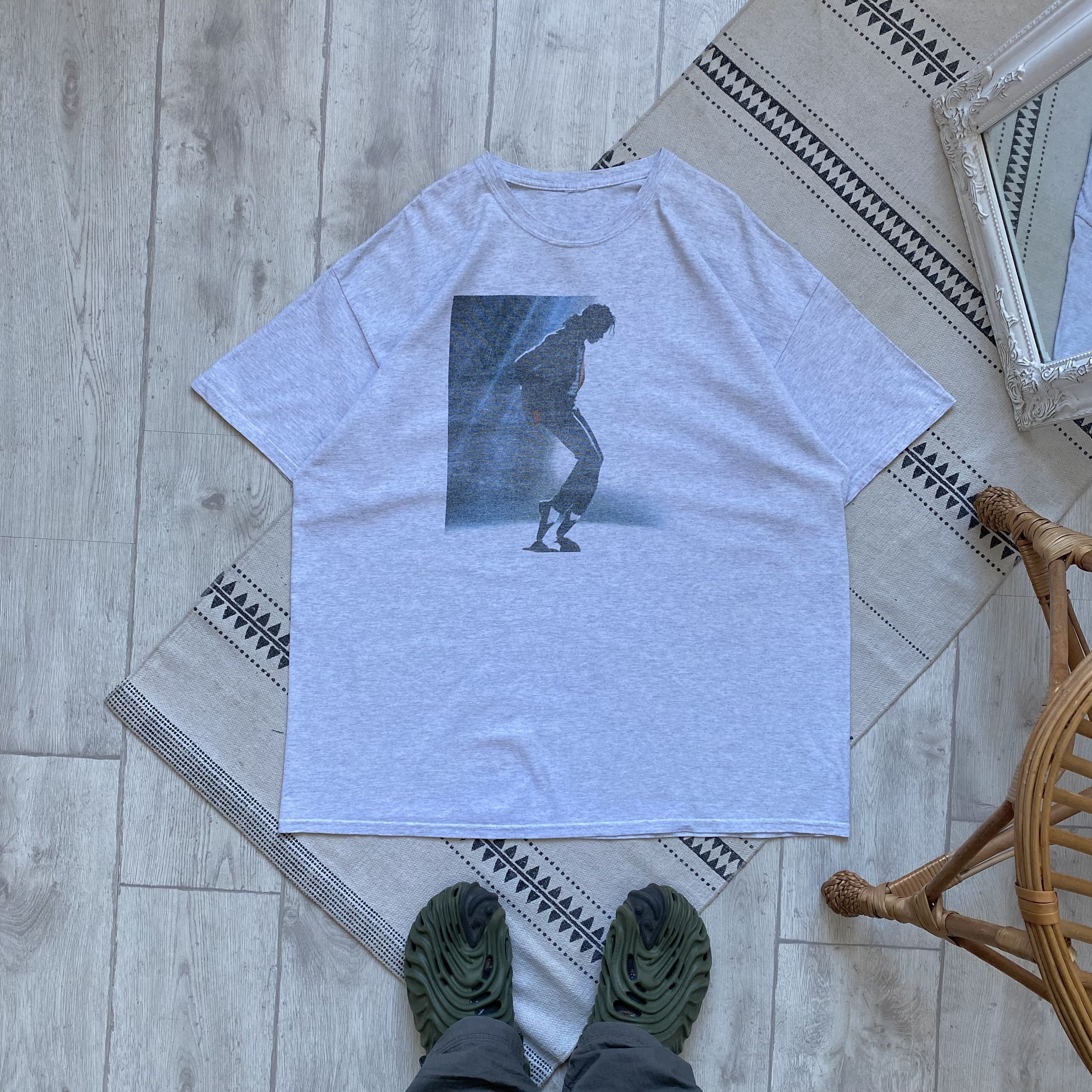 Michael Jackson 🎤 Vintage 90s Michael Jackson Band tee Y2K Heavy T-shirt Size US XXL / EU 58 / 5 - 1 Thumbnail
